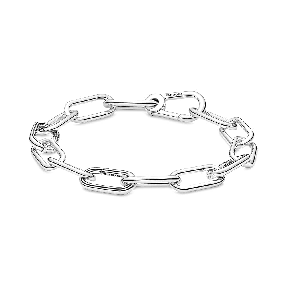 Pandora ME Link Chain Bracelet for Women - Sterling Silver Adjustable Bracelet with 3 Connectors - Elegant Jewelry Gift for Her - Perfect for Everyday Wear & Special Occasions - 6.3 Inch