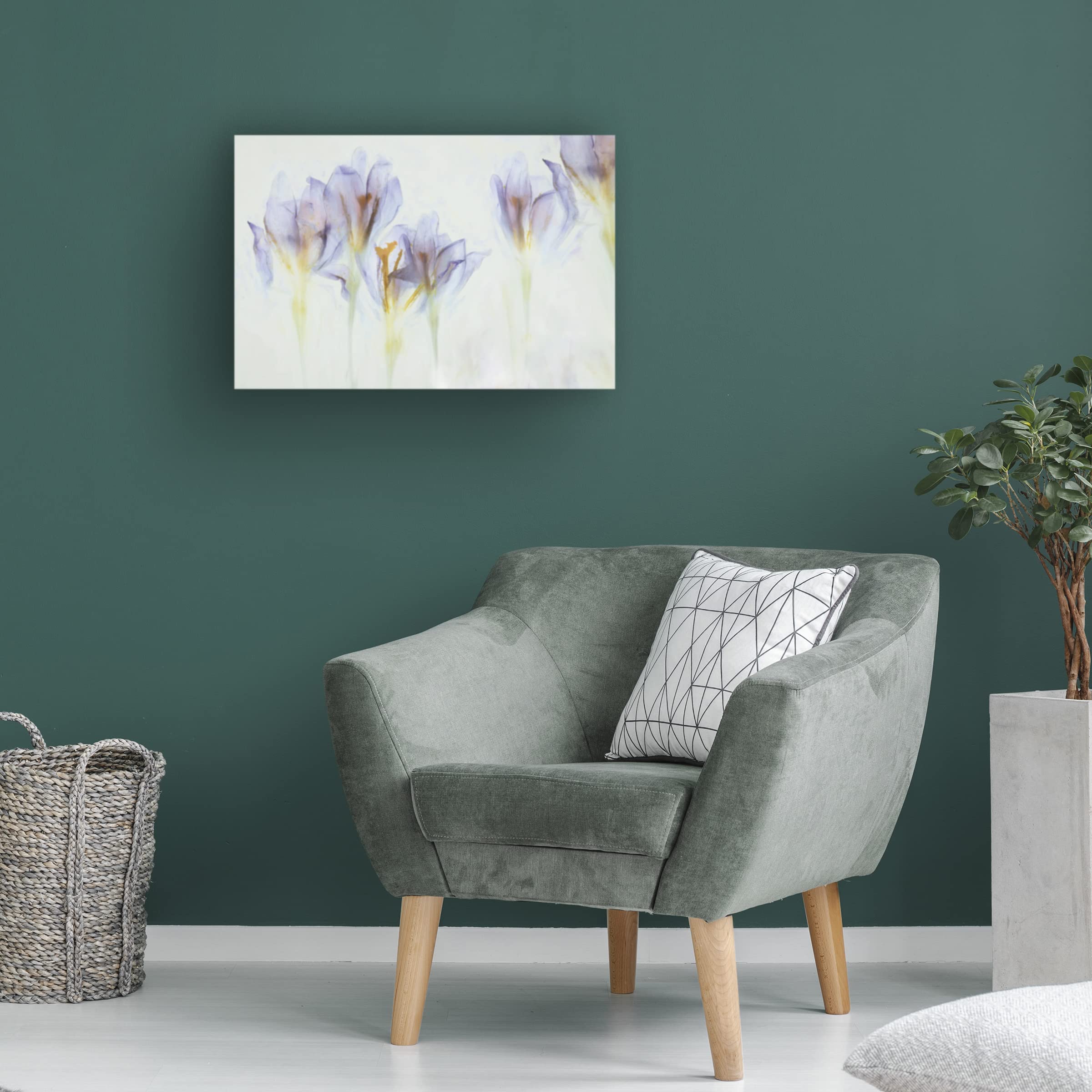 Trademark Fine Art 'Spring' Canvas Wall Art by Nel Talen - Vibrant Floral Painting for Living Room, Bedroom & Office Decor