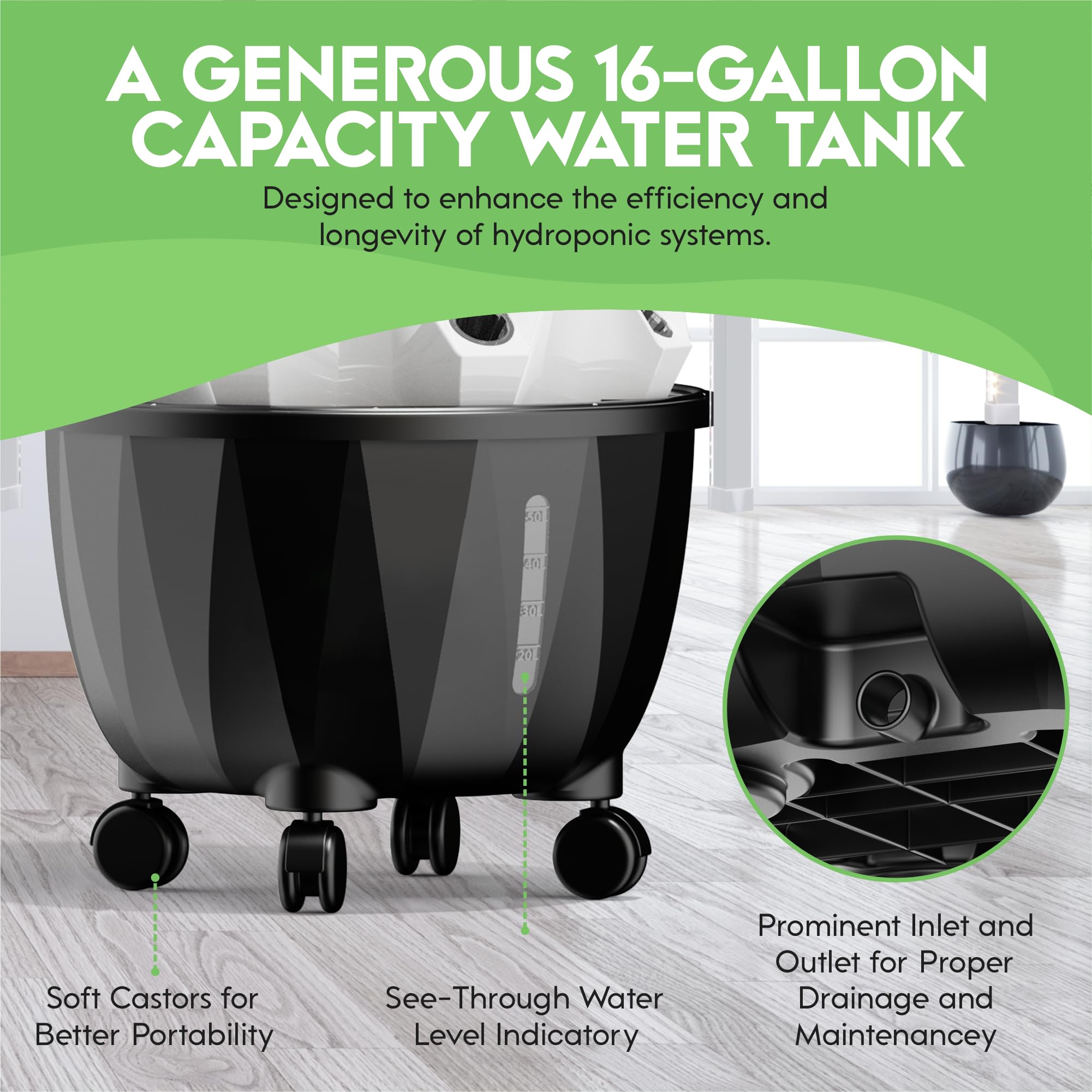 Automated Hydroponic Indoor Garden System - Vertical Aeroponic Tower with LED Grow Lights for Home Planting | Perfect for Small Spaces, Urban Farming & Fresh Herb Cultivation