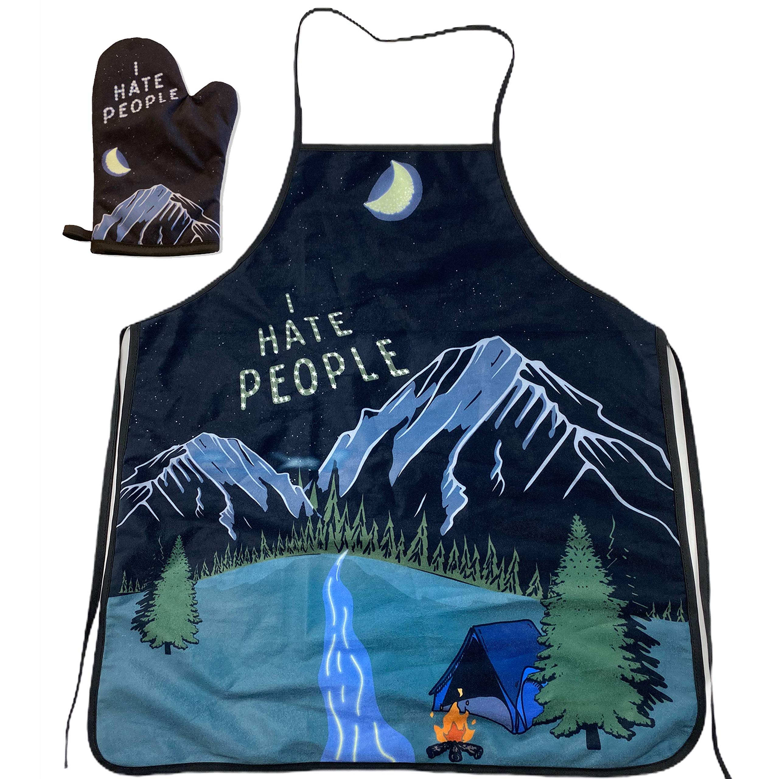 Funny 'I Hate People' Graphic T-Shirt - Outdoor Adventure Camping Gift for Introverts - Perfect for Hiking, Backpacking & Social Distancing