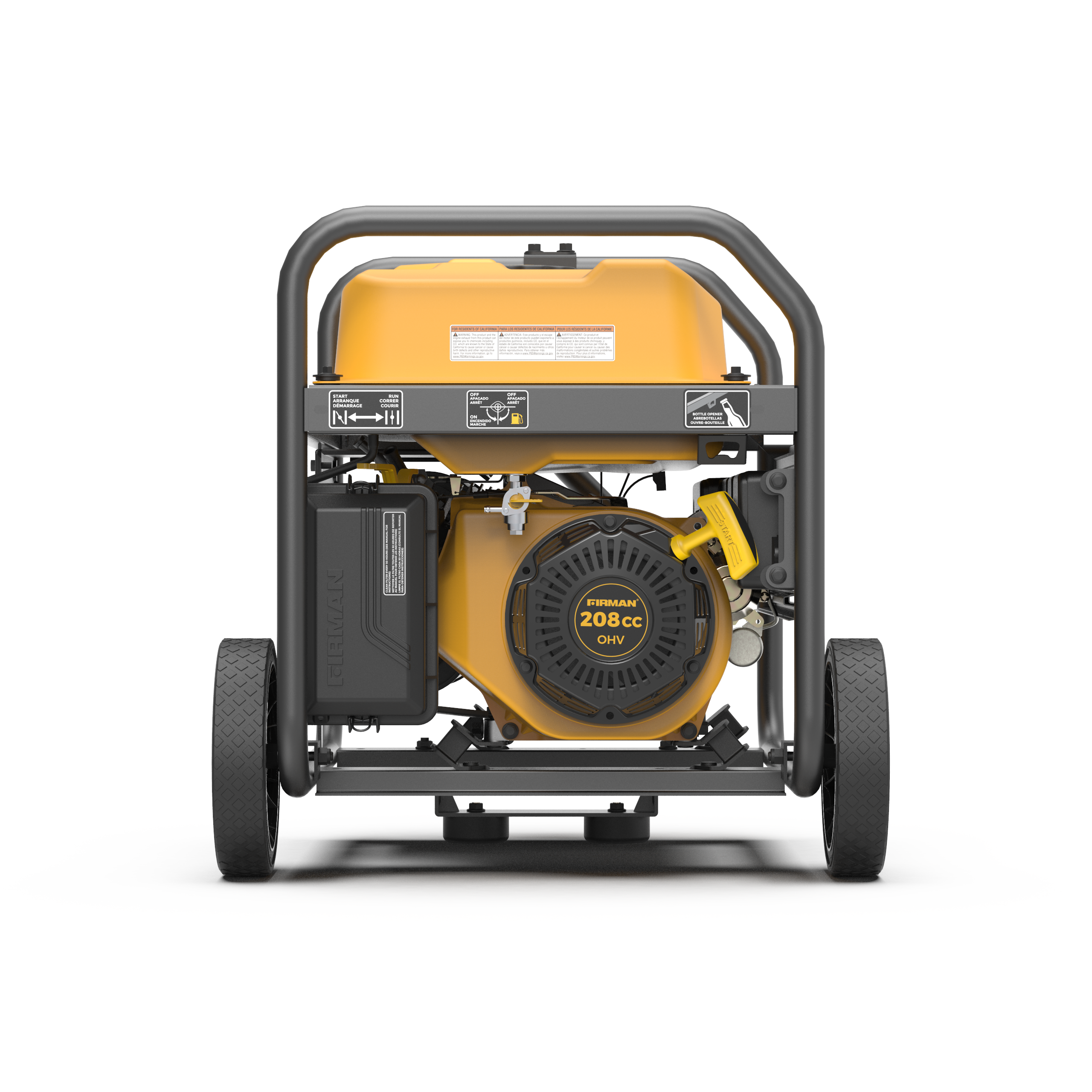 4450W Portable Gas Generator with Recoil Start & CO Alert - 120V Power for Camping, Emergencies & Outdoor Activities