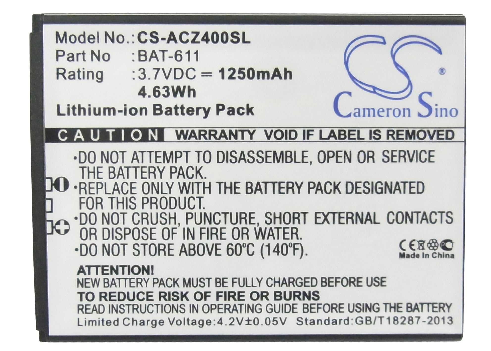 Original Acer Liquid Z4 Z140 Z160 Replacement Battery - Compatible with Acer Smartphones - Long Lasting Power for Daily Use, Travel & Emergency Backup