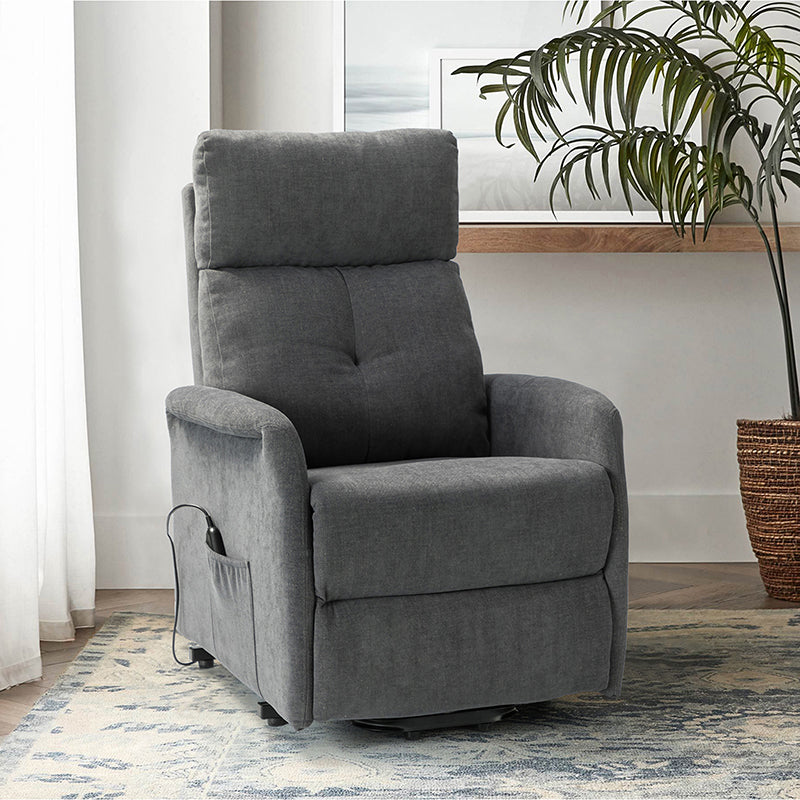 Serena Power Recliner Chair with Massage & Heat - Electric Lift Recliner Sofa for Living Room, Elderly & Home Theater Comfort (Brown) - Perfect for Relaxation, Movie Nights & Pain Relief