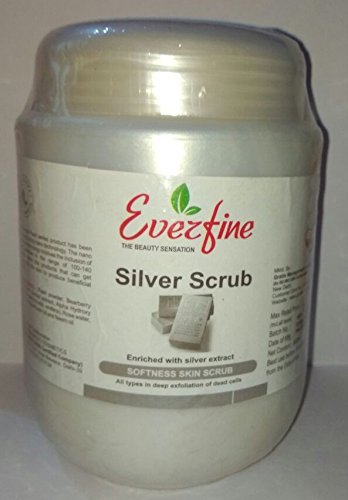 Natural Silver Purifying & Polishing Face & Body Scrub for Glowing Skin - Exfoliating Cleanser for Acne, Blackheads & Dead Skin Cells - Perfect for Spa Day & Skincare Routine