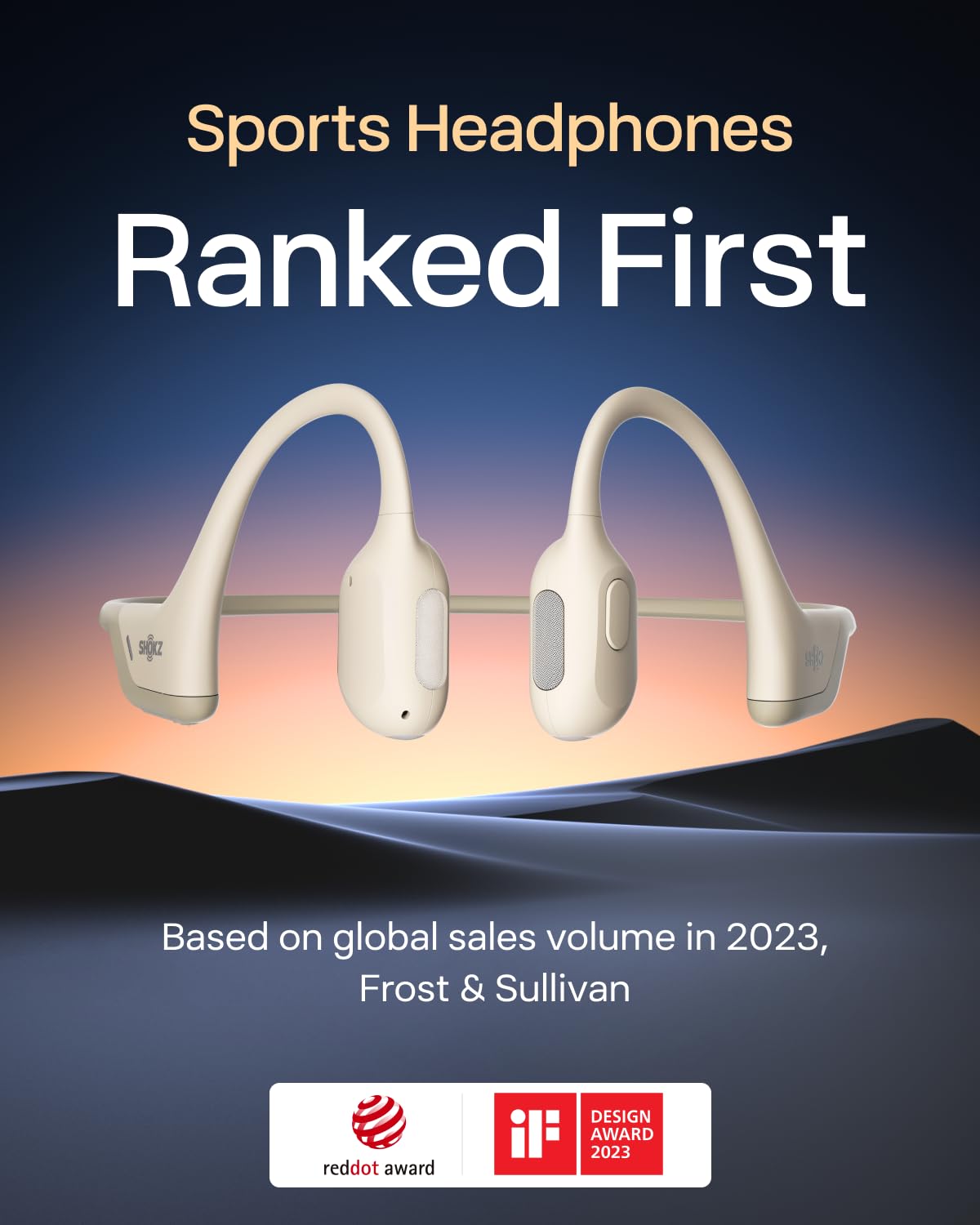 SHOKZ OpenRun Pro Mini Open-Ear Bluetooth Bone Conduction Sports Headphones - Sweatproof Wireless Earbuds for Running, Cycling & Workouts with Premium Bass - Perfect for Gym, Jogging & Outdoor Activities