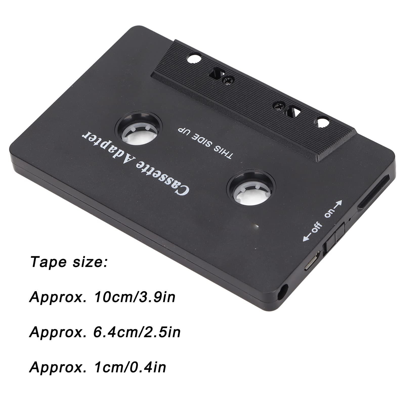 Noise Reduction Cassette Adapter - Stereo Tape Aux Receiver for Car & Tablet | Multi-Function & Easy to Use | Perfect for Music Streaming & Hands-Free Calling in Older Vehicles