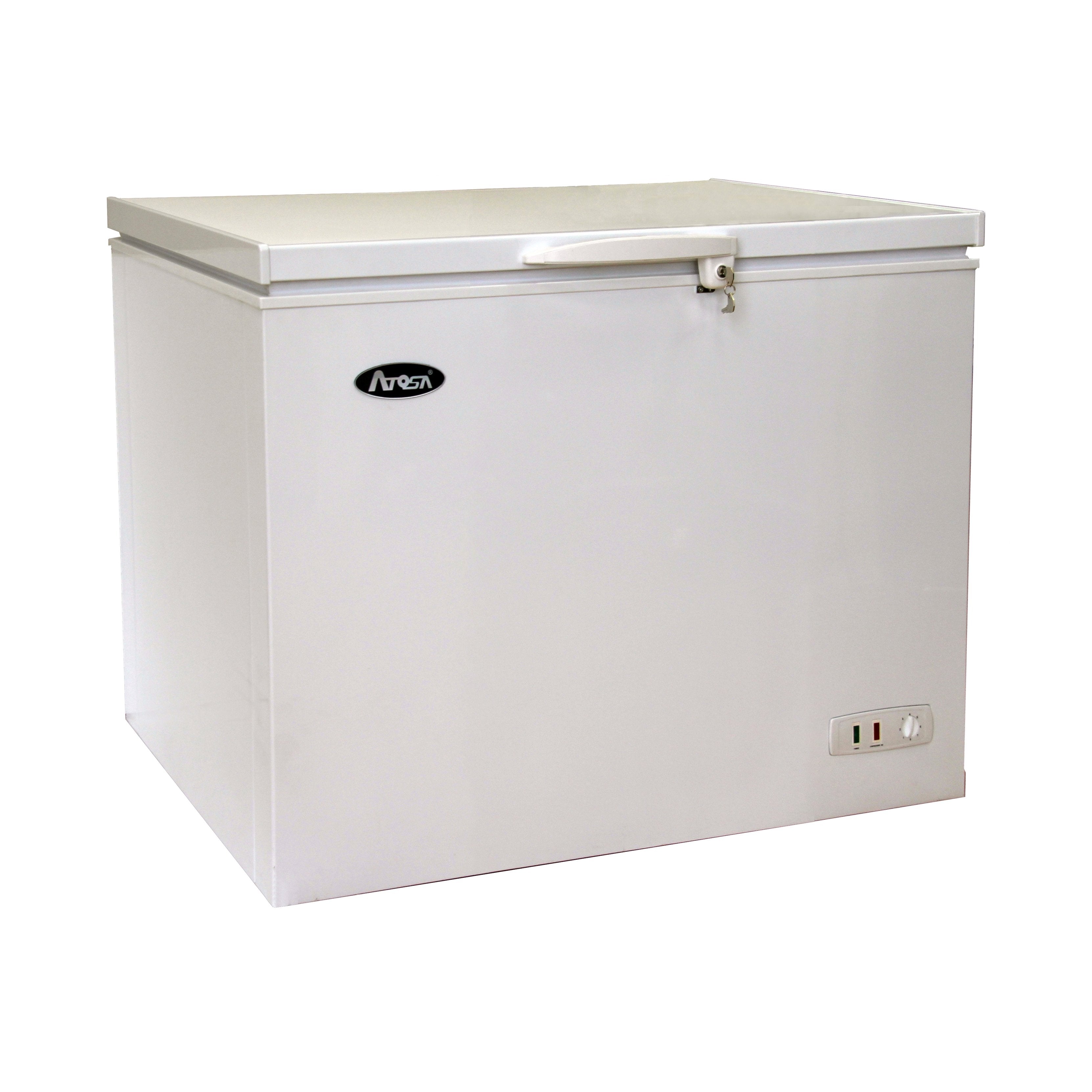 Atosa MWF9010GR 10 Cu.Ft Commercial Chest Freezer - Energy Efficient Solid Top Deep Freezer for Restaurants, Grocery Stores & Home Use