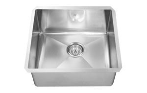 Premium 24-Inch Undermount Stainless Steel Kitchen Sink with Bottom Grid - KCUS24A 10 10BG by Kindred - Perfect for Modern Kitchens & Food Prep Stations
