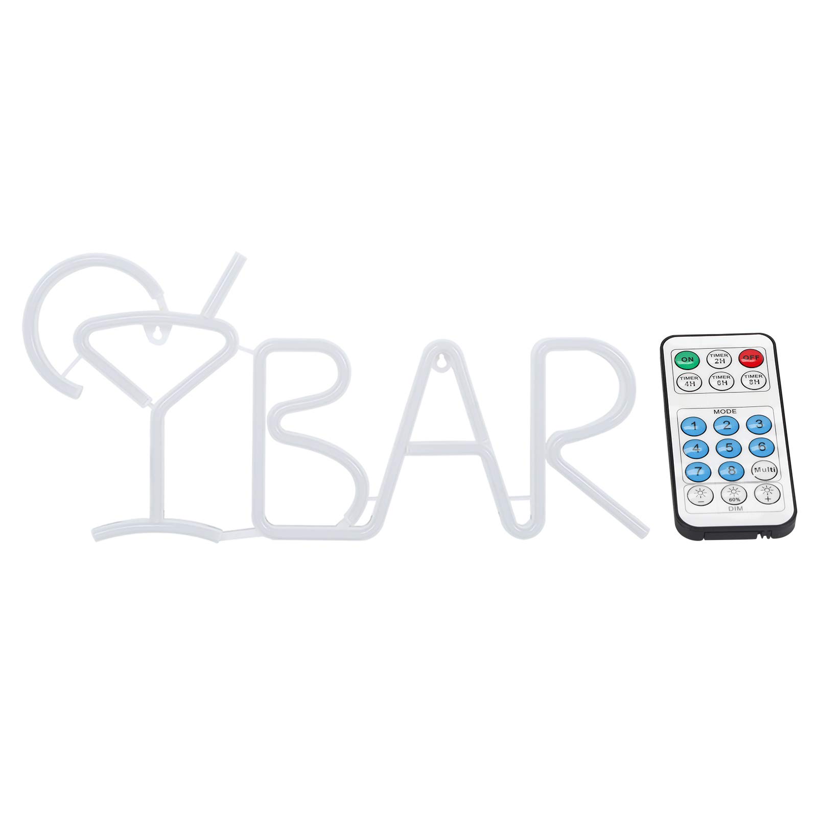 Kuuleyn LED Neon Bar Sign - Multicolor USB-Powered Neon Light for Bars, Pubs & Home Decor | Party, Cocktail Glass & Letter Shaped Night Light for Indoor & Outdoor Use