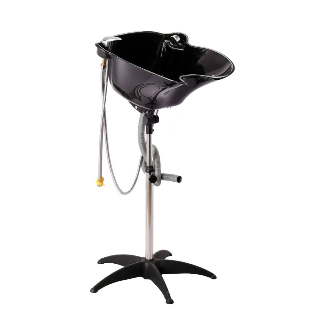 Adjustable Salon Shampoo Bowl with Hair Wash Basin & Accessories - Professional Hair Washing Sink for Salon, Spa & Home Use