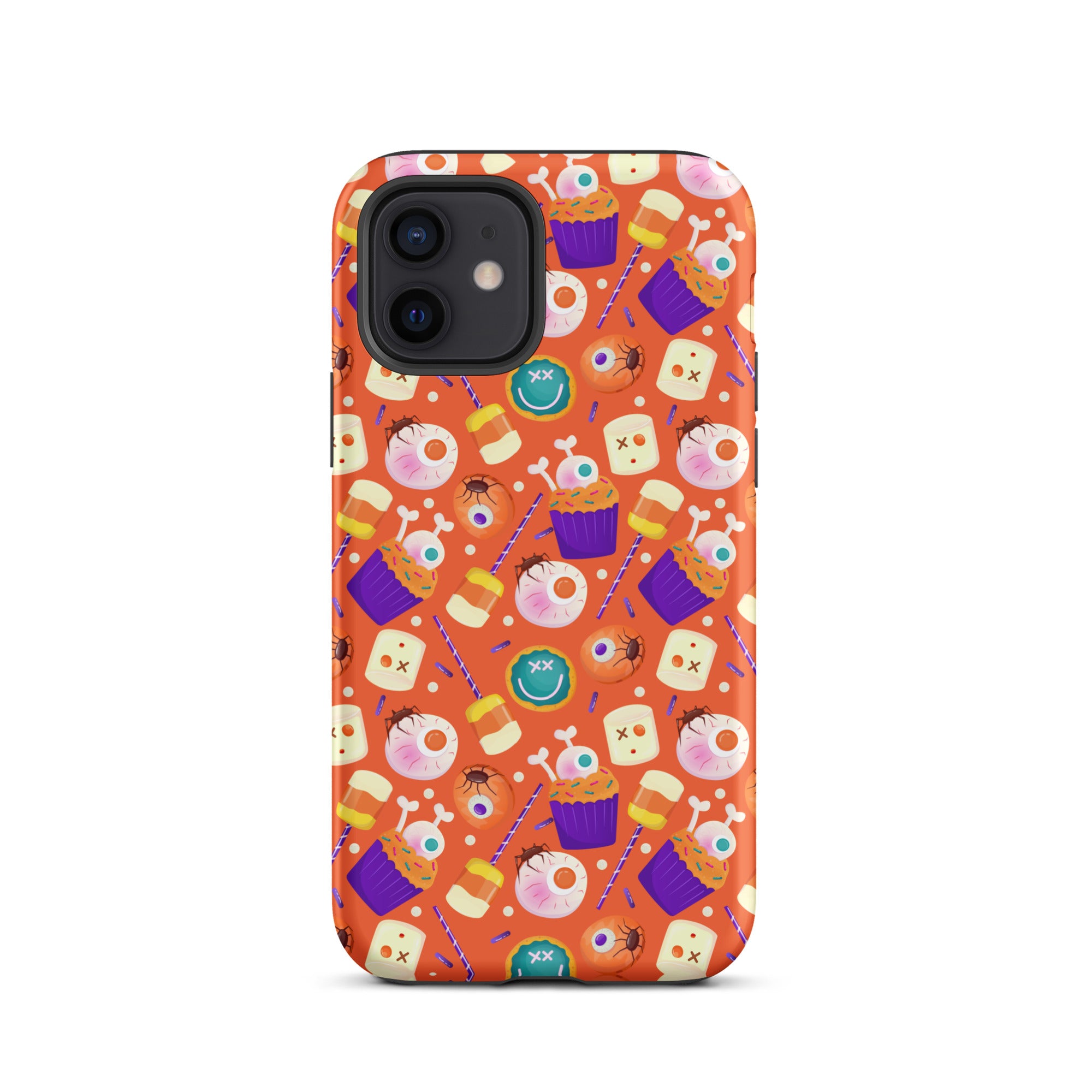 Halloween Trick or Treat Premium Shockproof iPhone Case - Cute Pumpkin Design for iPhone 14/13/12 Pro Max - Perfect for Halloween Parties, Costume Events & Spooky Decorations