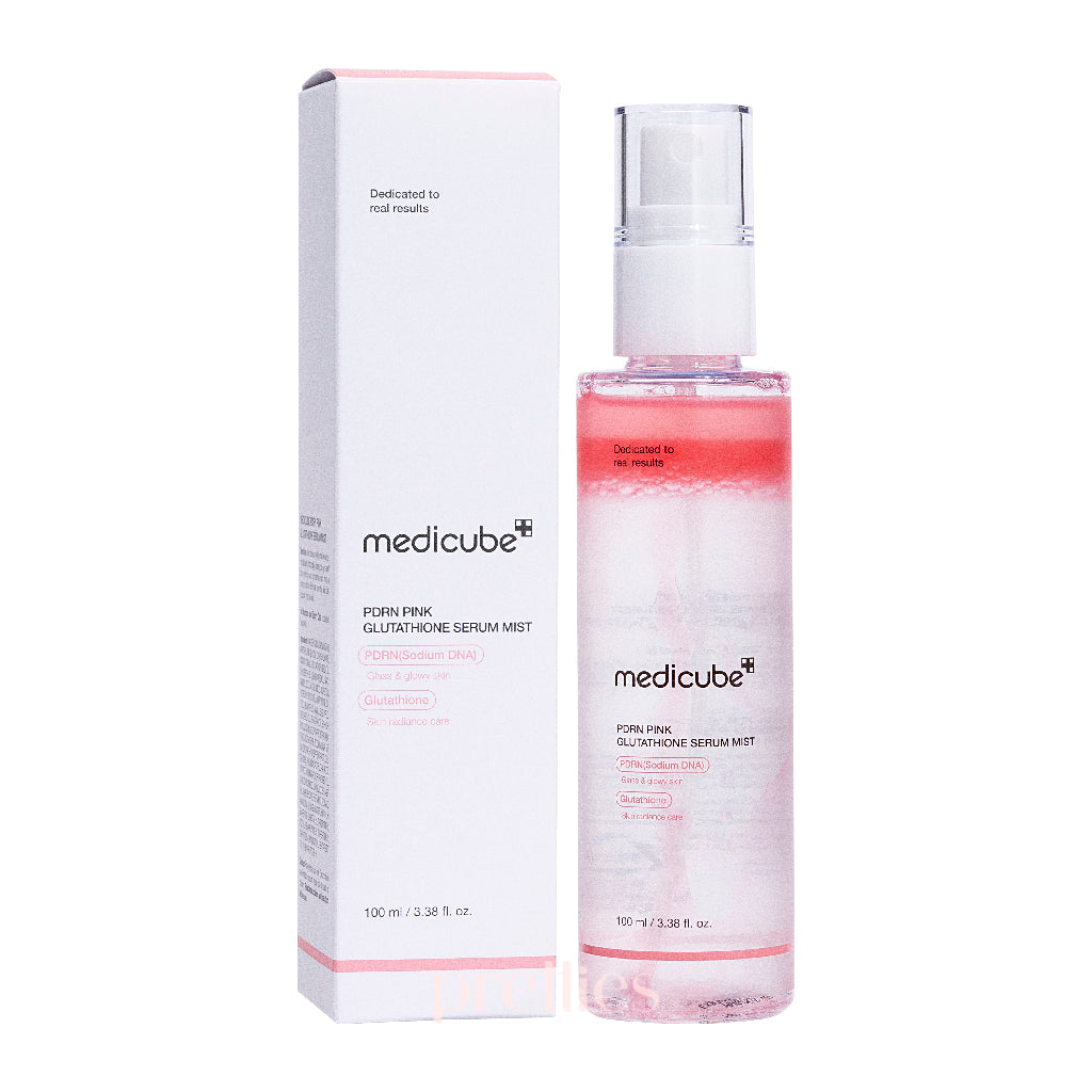 Medicube PDRN Pink Glutathione Serum Mist 100ml - Brightening & Hydrating Face Spray for Glowing Skin | Perfect for Daily Skincare Routine & On-the-Go Refreshment