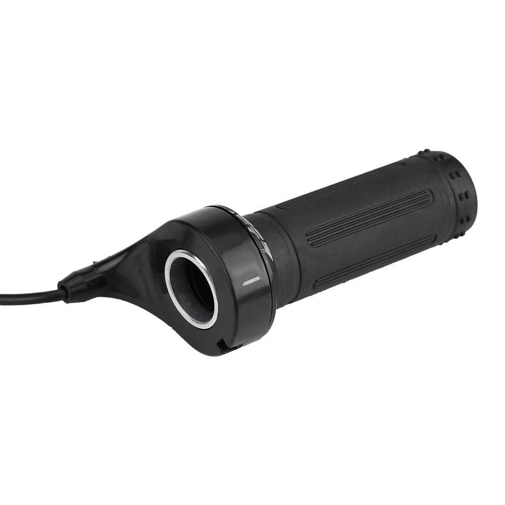 Universal Motorcycle Throttle Grip - 3-Wire Electric Scooter Twist Speed Accelerator, Durable Plastic Black for Enhanced Riding Experience on Motorcycles and E-Scooters