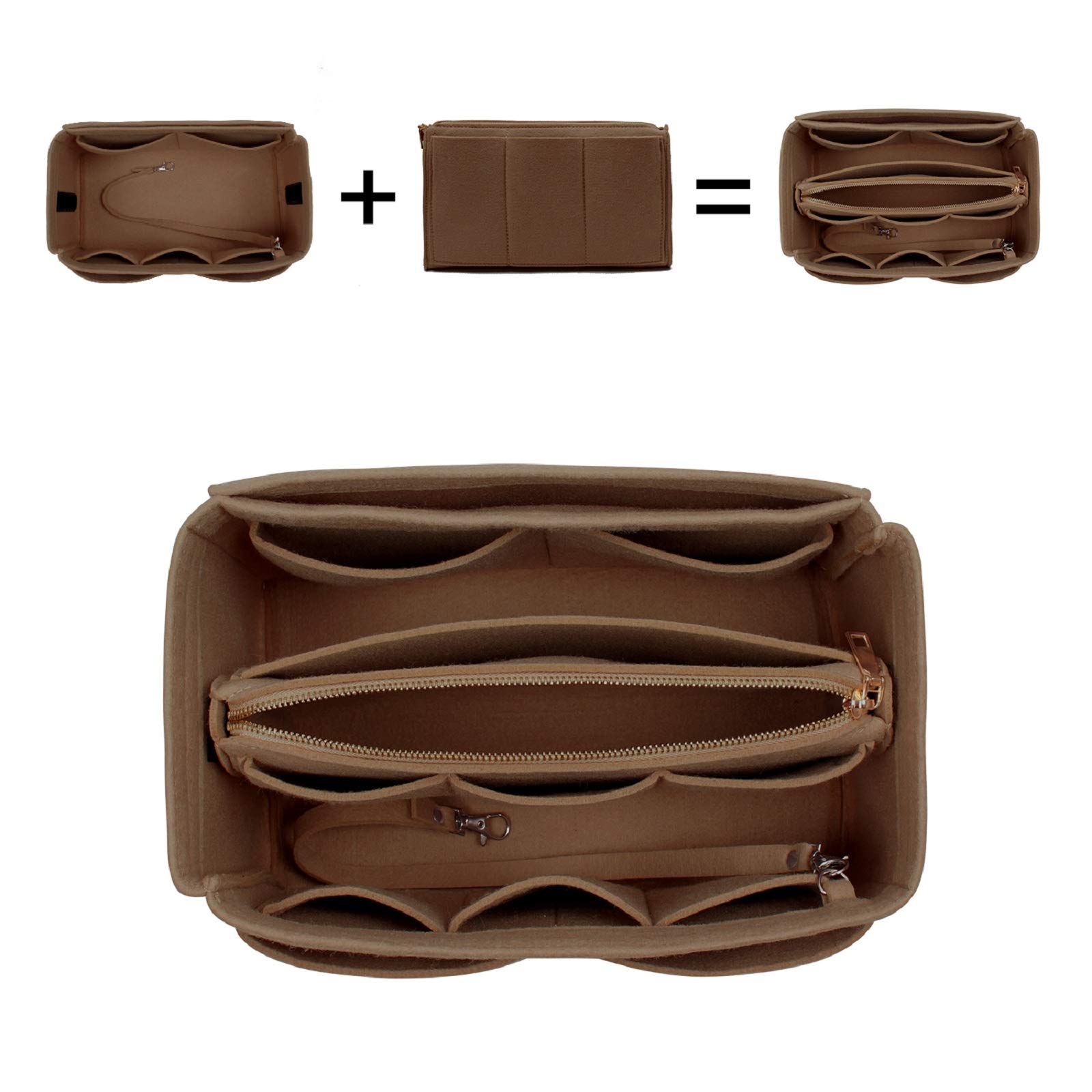 Premium Purse Organizer Insert for Handbags - 5 Sizes Fits Speedy, Neverfull & More | Perfect for Travel, Work & Daily Organization