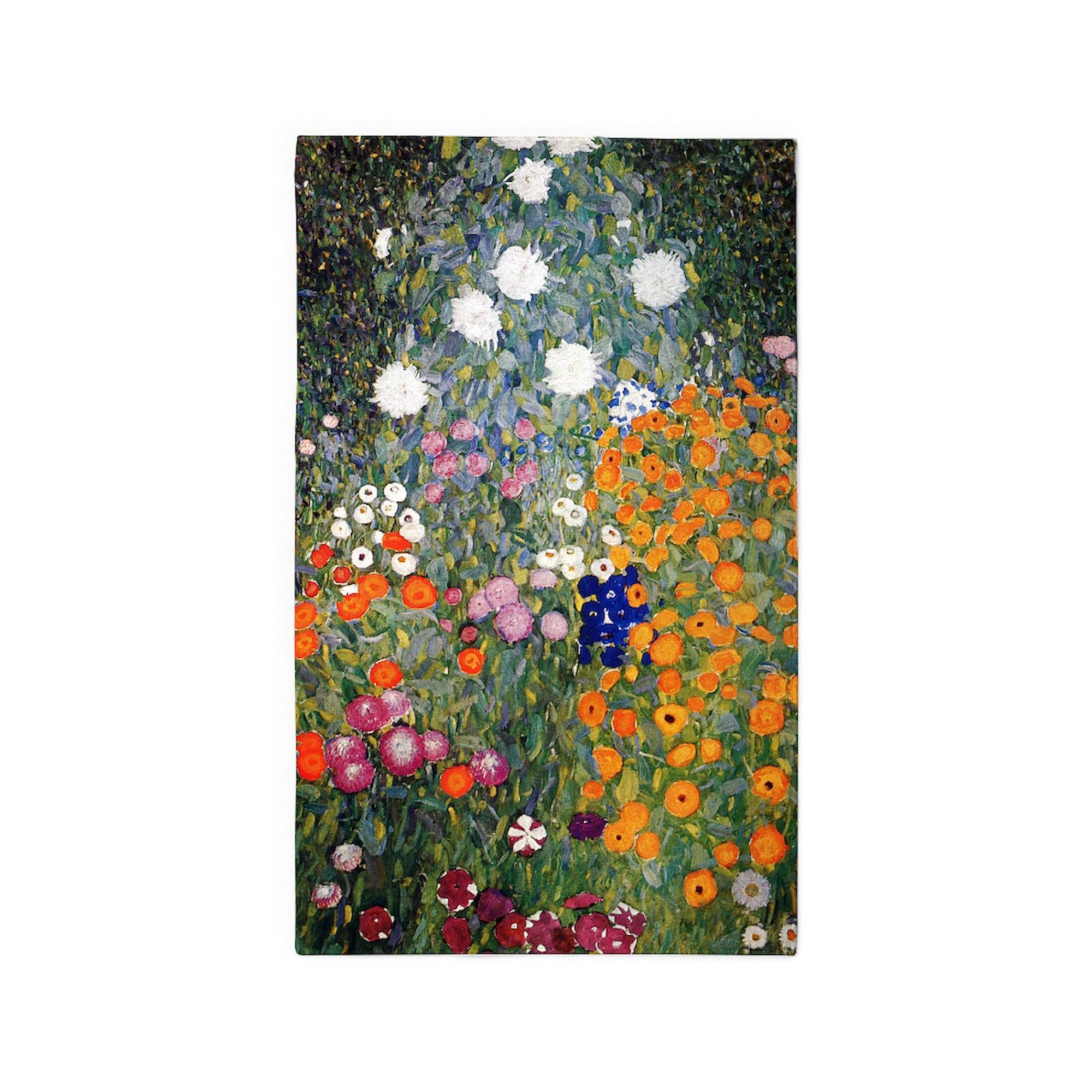Gustav Klimt Flower Garden 3'x5' Decorative Area Rug - Non-Slip Fabric Throw Rug for Living Room, Bedroom & Home Decor - Inspired by Famous Artwork
