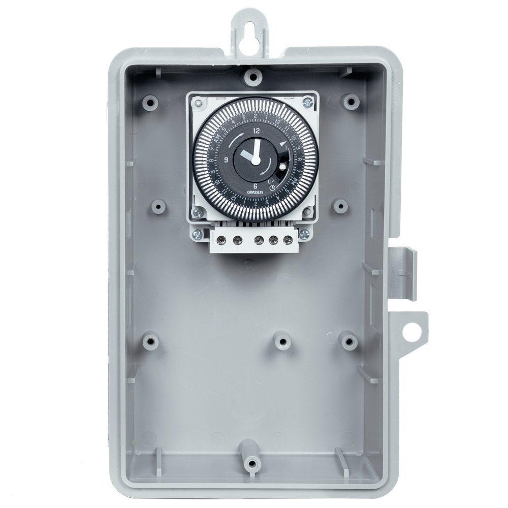 Intermatic GMXST-O-240 SPDT 24-Hour Electromechanical Timer Switch - Perfect for Lighting Control, Pool Pumps & Home Automation