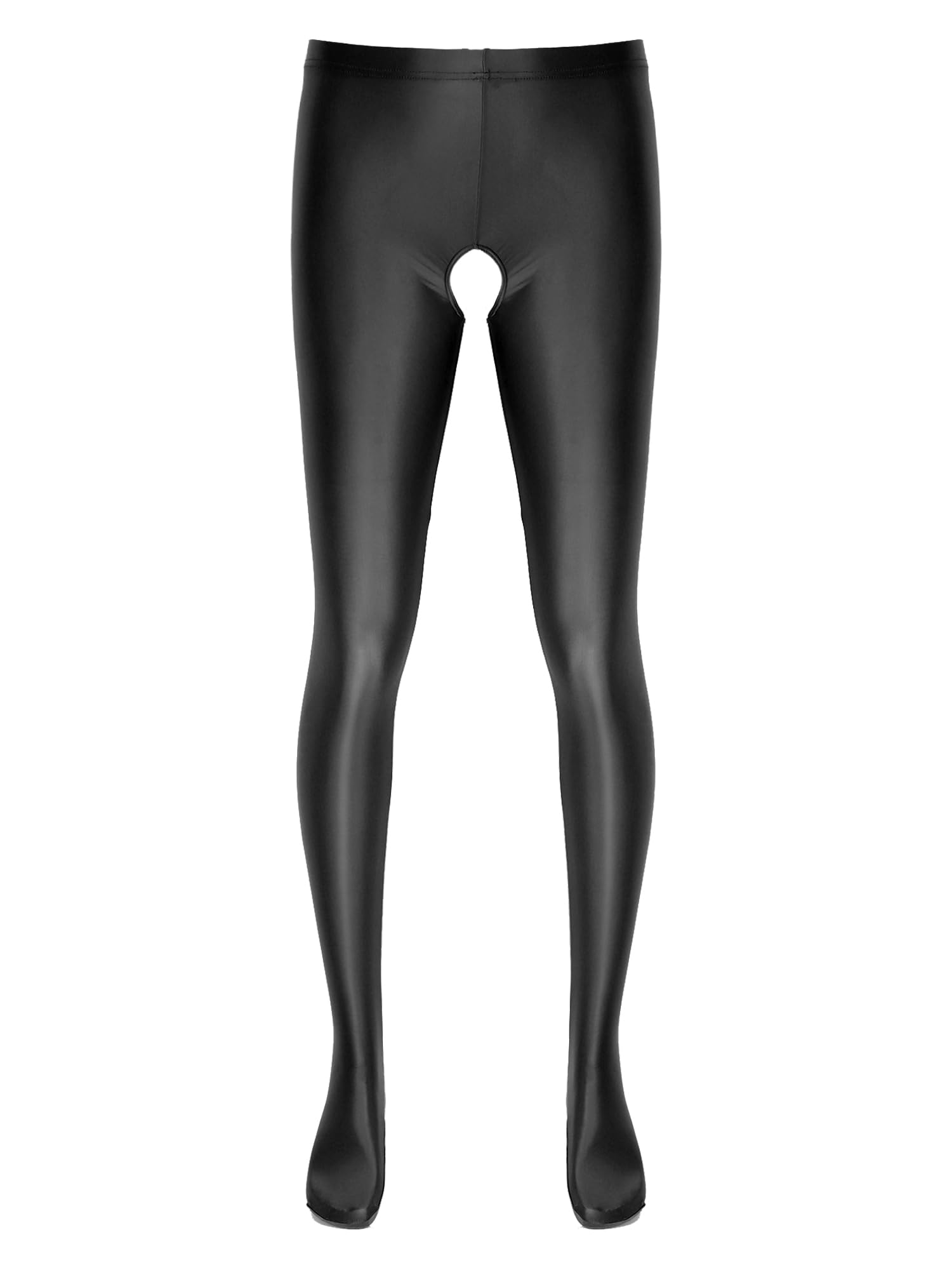 **iiniim Men's Sexy High Elastic Opaque Pantyhose - Crotchless Tights & Stockings for Sensual Wear & Intimate Moments**    *(Perfect for Role Play, Lingerie Fashion, and Special Occasions)*