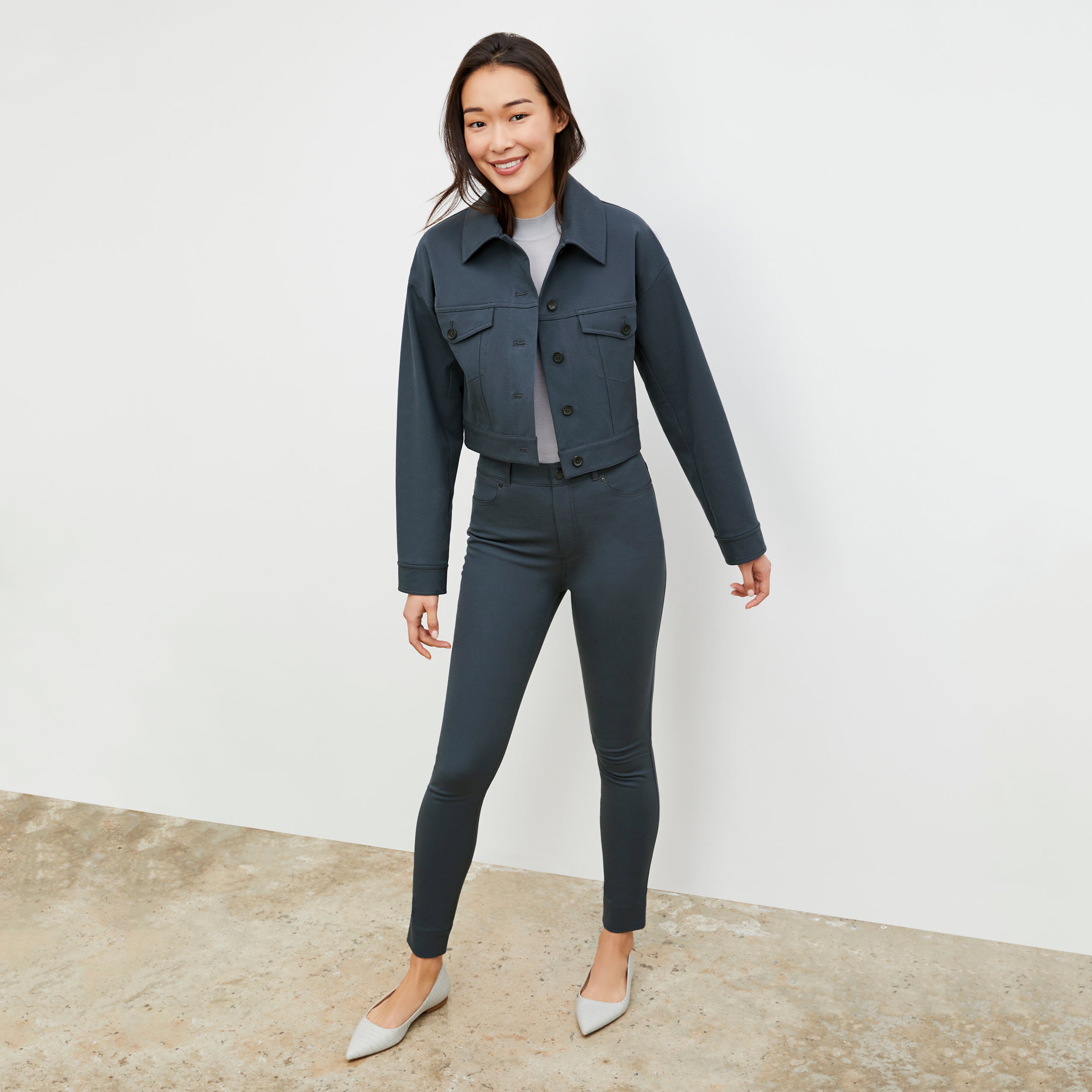 Sammataro Eco-Friendly Jeans - Better Than Denim in Dusty Indigo | Sustainable Fashion for Casual Wear & Everyday Outfits