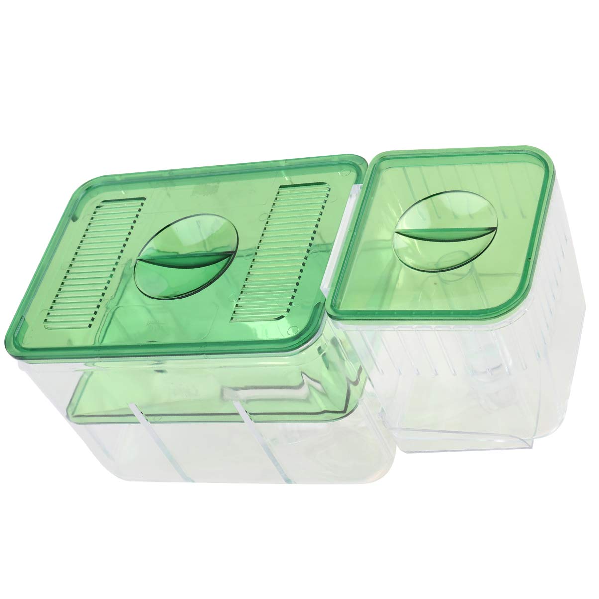 Balacoo 2-Pack Clear Acrylic Aquarium Fry Box - Breeding & Isolation Tank for Baby Fish | Perfect for Fish Tank Breeding, Quarantine & Safe Fry Development
