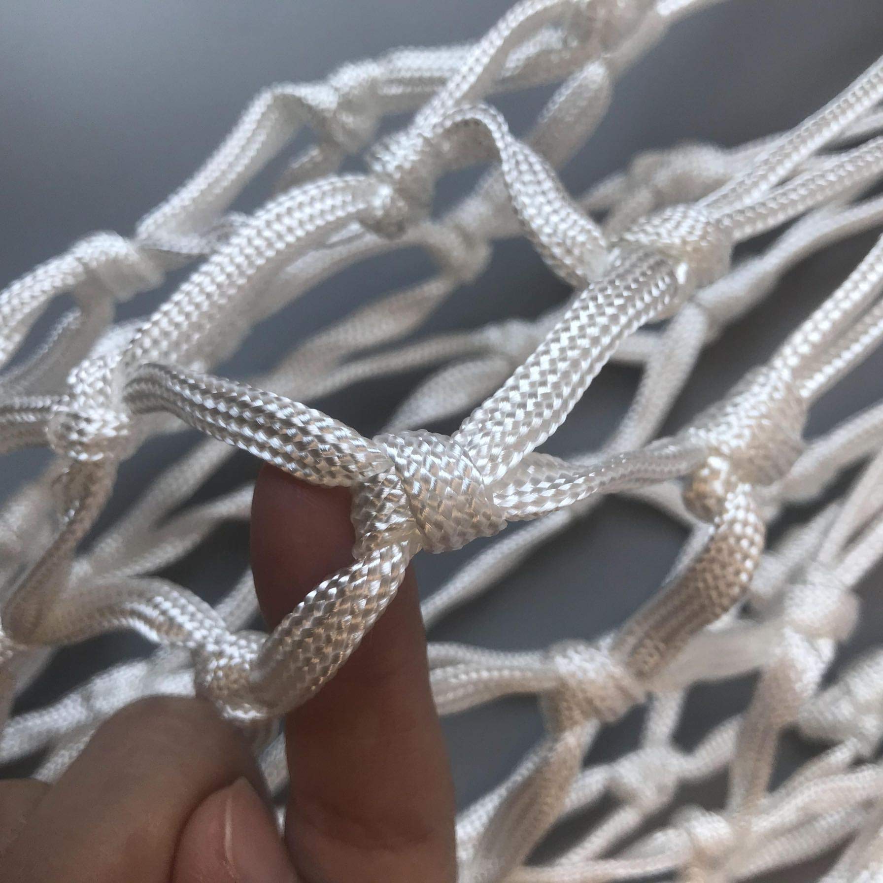 Heavy Duty Basketball Net Outdoor - All Weather Replacement for Hoop (White/Red/Blue) - Perfect for Driveway & Park Play