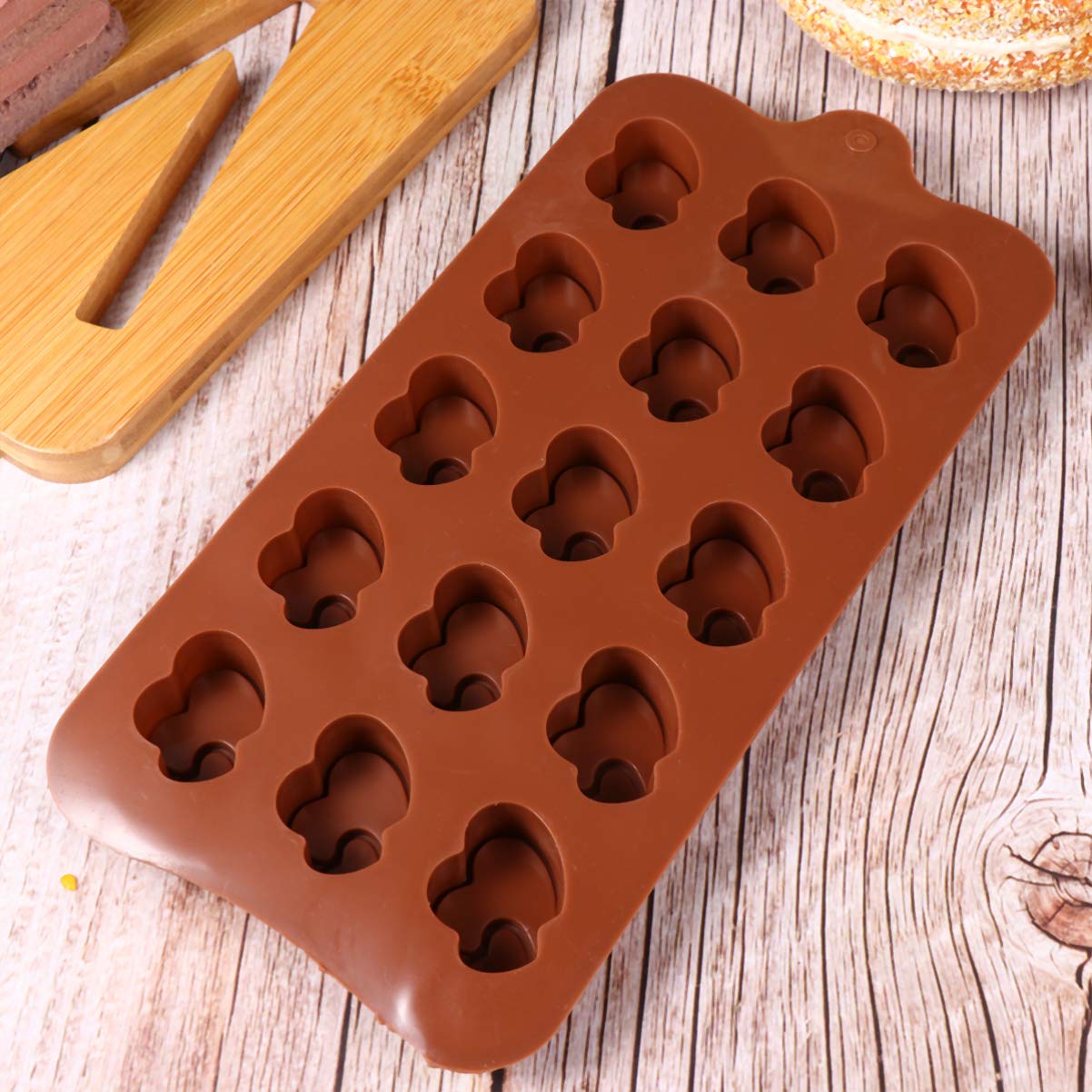 Cabilock 2-Piece Silicone Heart Mold Set - Resin Candy Chocolate Gummy Baking Molds for DIY Treats, Soaps, Crayons & Ice Cubes - Perfect for Valentine's Day, Parties & Crafting Projects