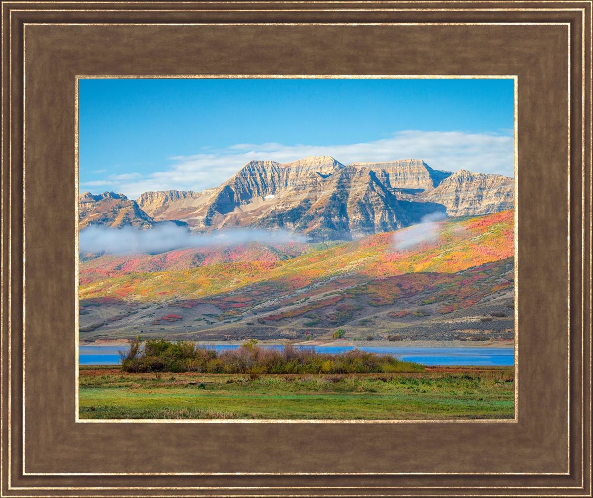 Autumn Splendor Over Timpanogos - Stunning Fall Landscape Photography Print for Home & Office Wall Decor | Perfect for Living Rooms, Bedrooms & Gifts