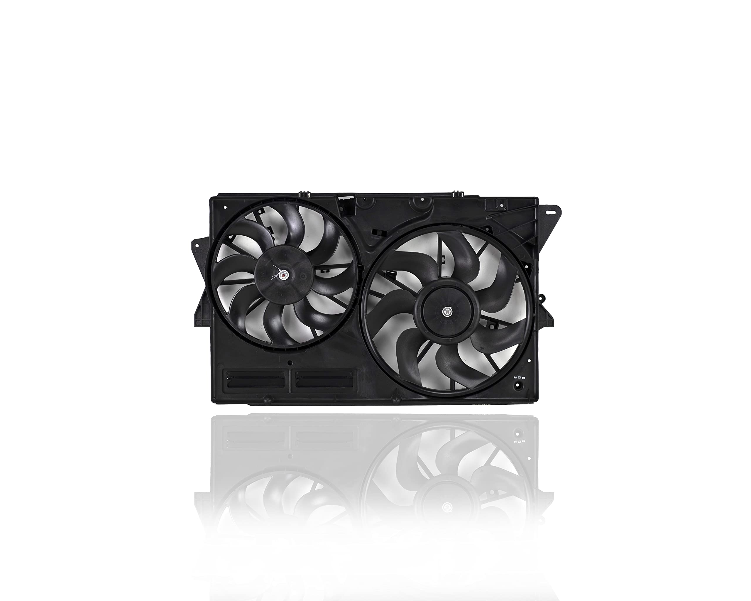 Dual Radiator and Condenser Fan Assembly - Replacement for FO3115199 - Compatible with 2013-2019 Ford Taurus 3.5L & Lincoln MKS 3.7L - No External Oil Cooler - Perfect for Engine Cooling System Repair and Maintenance