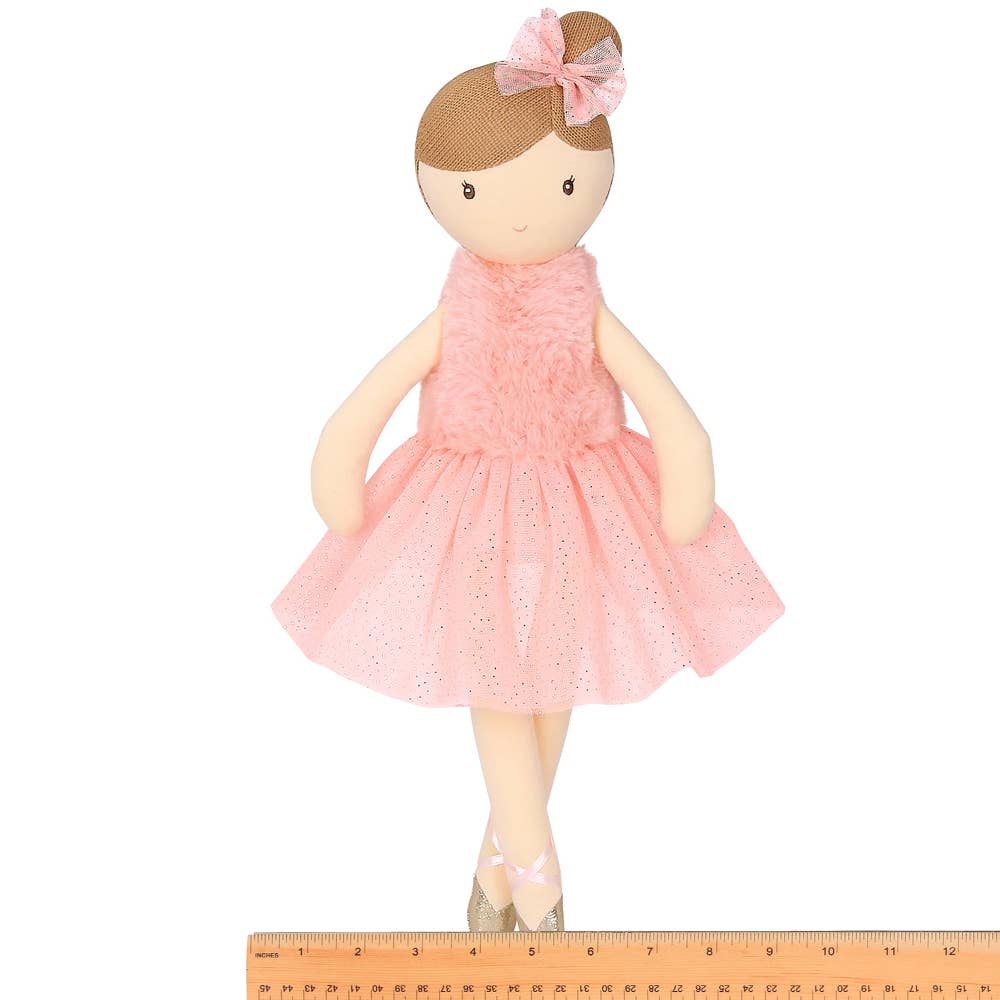 Lil' Ballerina (Brunette) - Perfect Ballet Dance Gift for Kids, Toddler Ballerina Doll with Realistic Hair - Ideal for Birthday, Christmas & Dance Class Rewards
