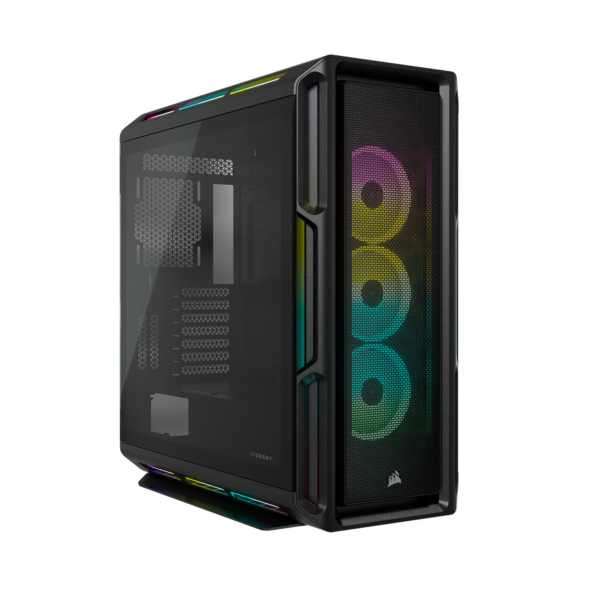 Corsair iCUE 5000T RGB Mid Tower PC Gaming Case - Black | High Airflow Tempered Glass Design | Perfect for Gaming Rigs & Streaming Setups