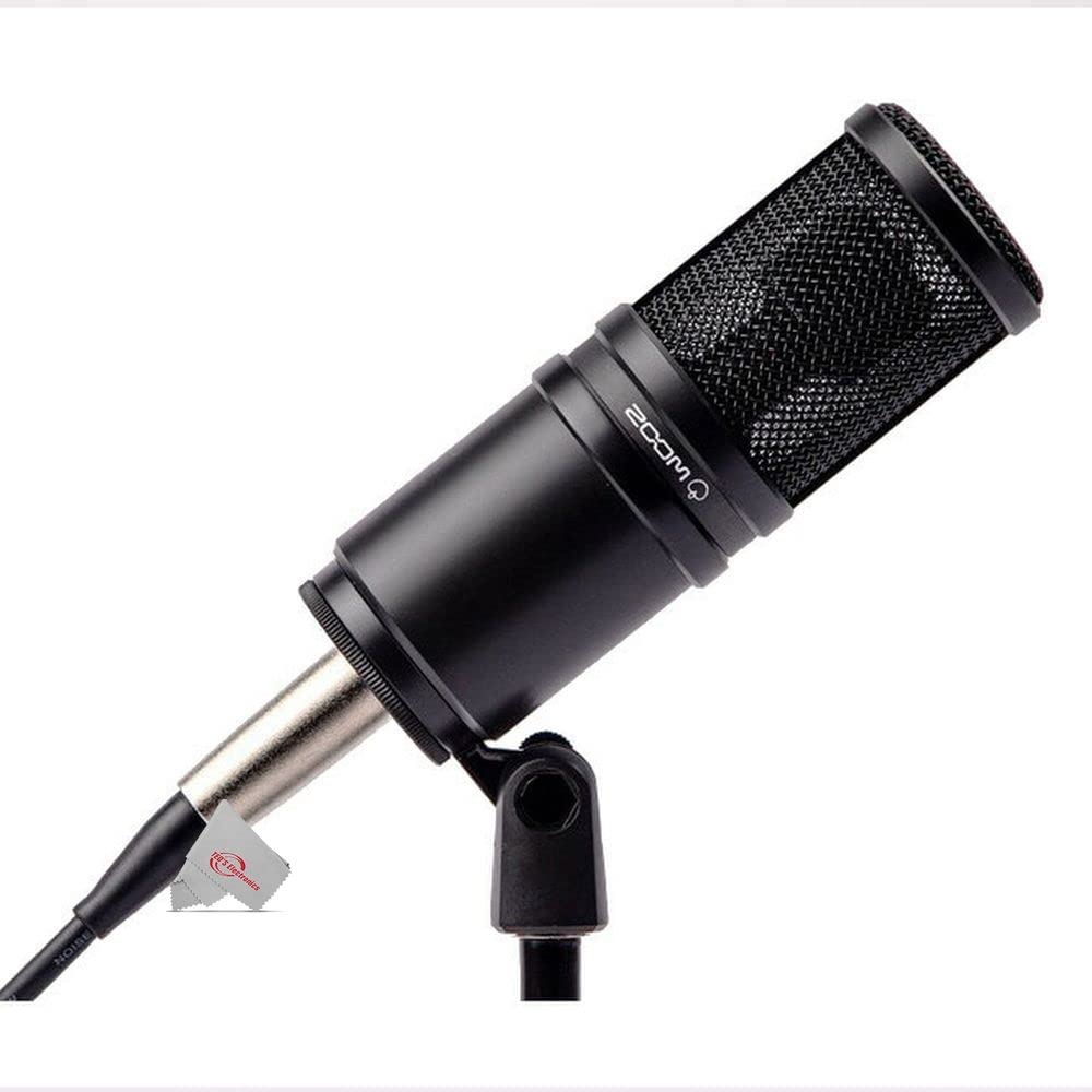 Teds Electronics ZDM-1 Professional Dynamic Microphone with TPS-4 Tabletop Tripod Stand & 30ft Pig Hog XLR Cable - Studio Recording, Podcasting & Live Streaming Bundle