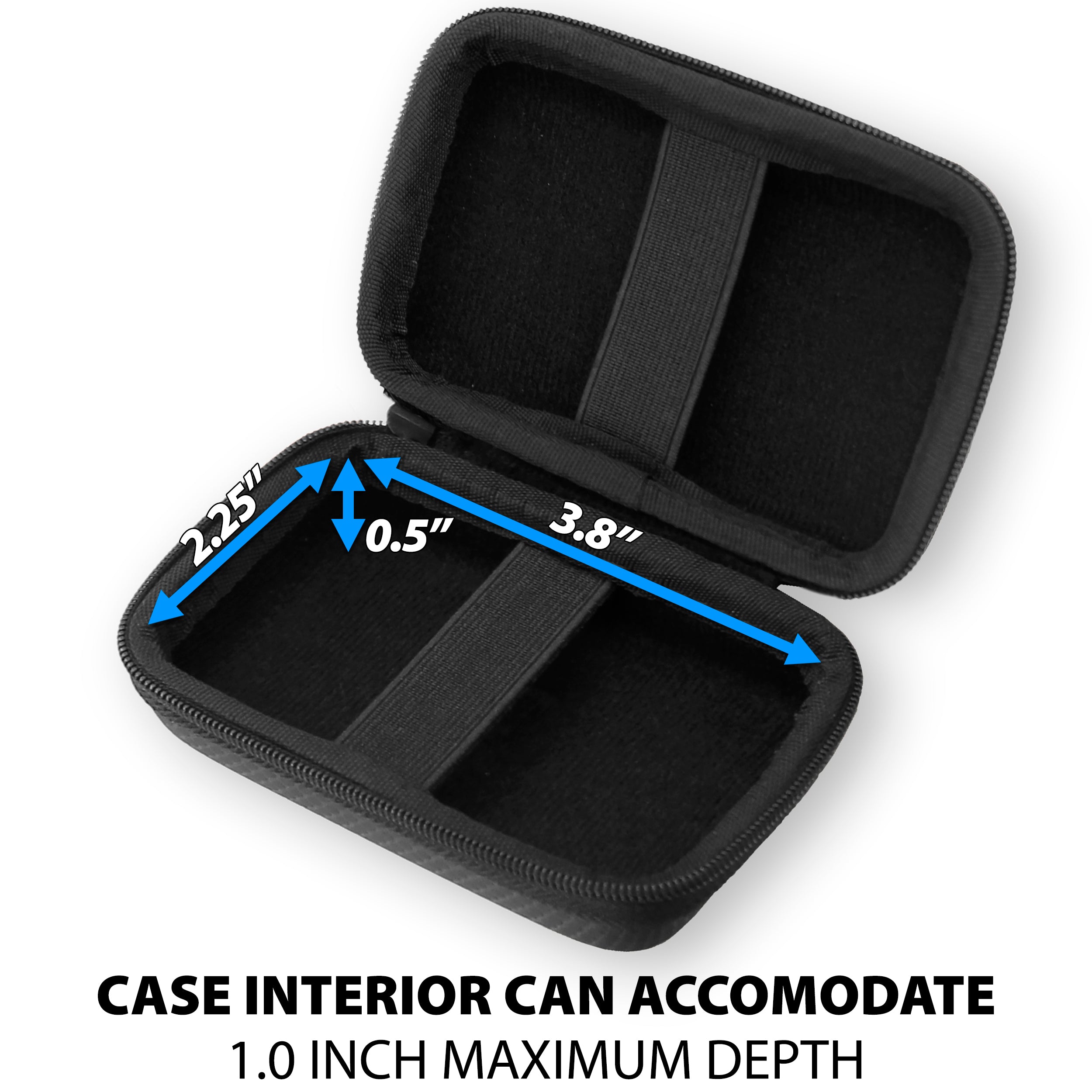 CASEMATIX Carrying Case for BACtrack Mobile Breathalyzer - Compatible with C6, C8, GO & Keychain Models - Durable Travel Case for Alcohol Testing Devices - Perfect for Travel, Parties & Personal Use
