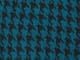 Teal Black Houndstooth