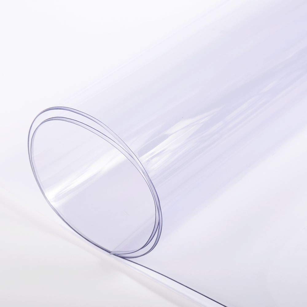 30-Gauge Clear Vinyl Multipurpose Fabric - 54-Inch Wide Waterproof Material for DIY Projects, Tablecloths, Upholstery & Crafts - 1-20 Yard Rolls (10 Yards) - Perfect for Home Decor, Outdoor Covers & Protective Applications