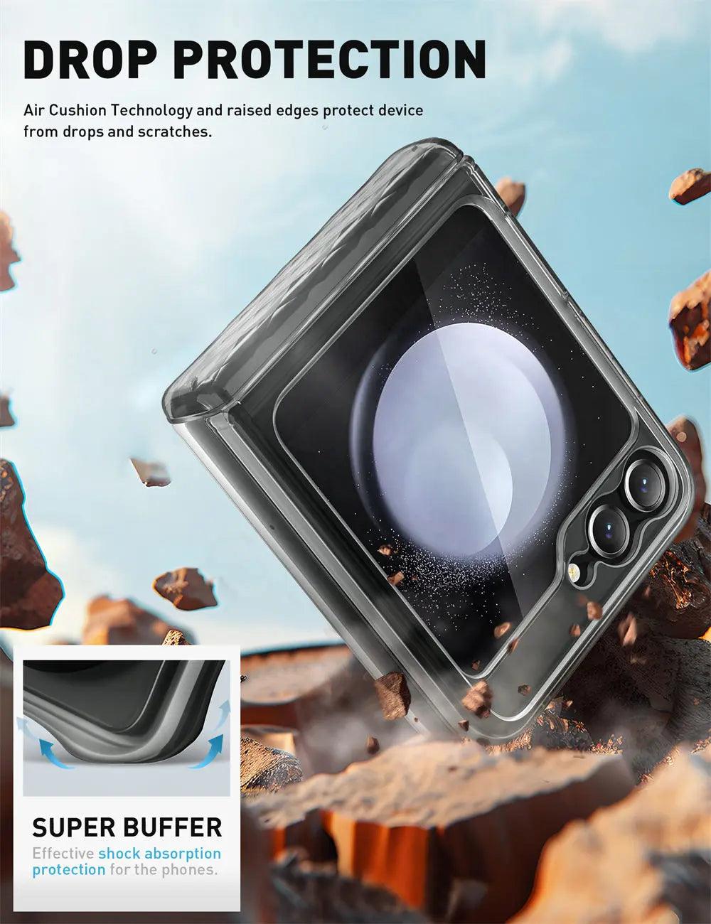 Galaxy Z Flip 6 Case | BLASON Cosmo Slim Clear Protective Cover with Shockproof Design for Samsung Galaxy Z Flip 6 - Perfect for Everyday Use, Travel & Outdoor Activities