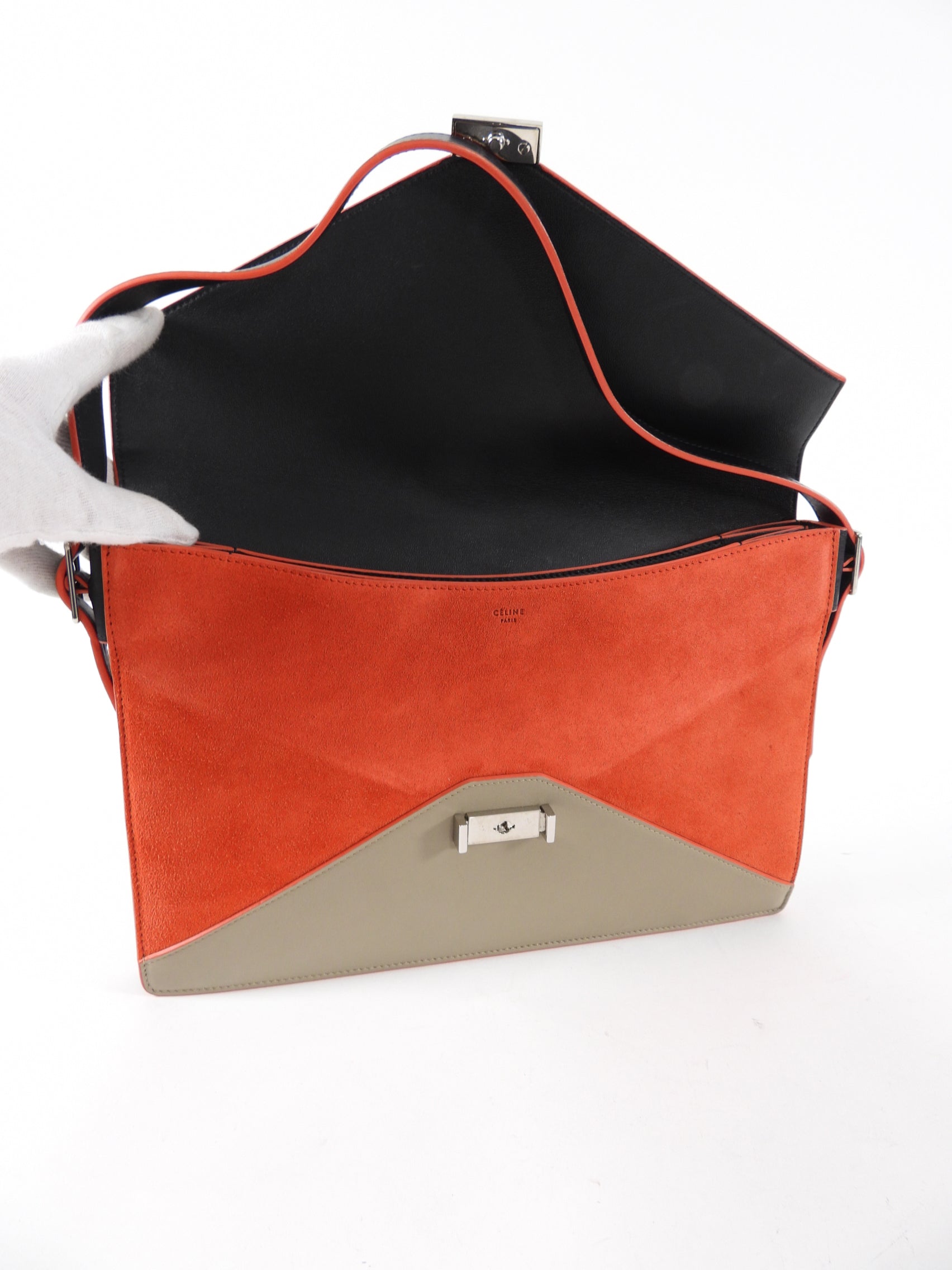 Celine Diamond Geometric Envelope Shoulder Bag - Luxury Designer Crossbody Purse for Women | Perfect for Evening Parties, Date Nights & Special Occasions