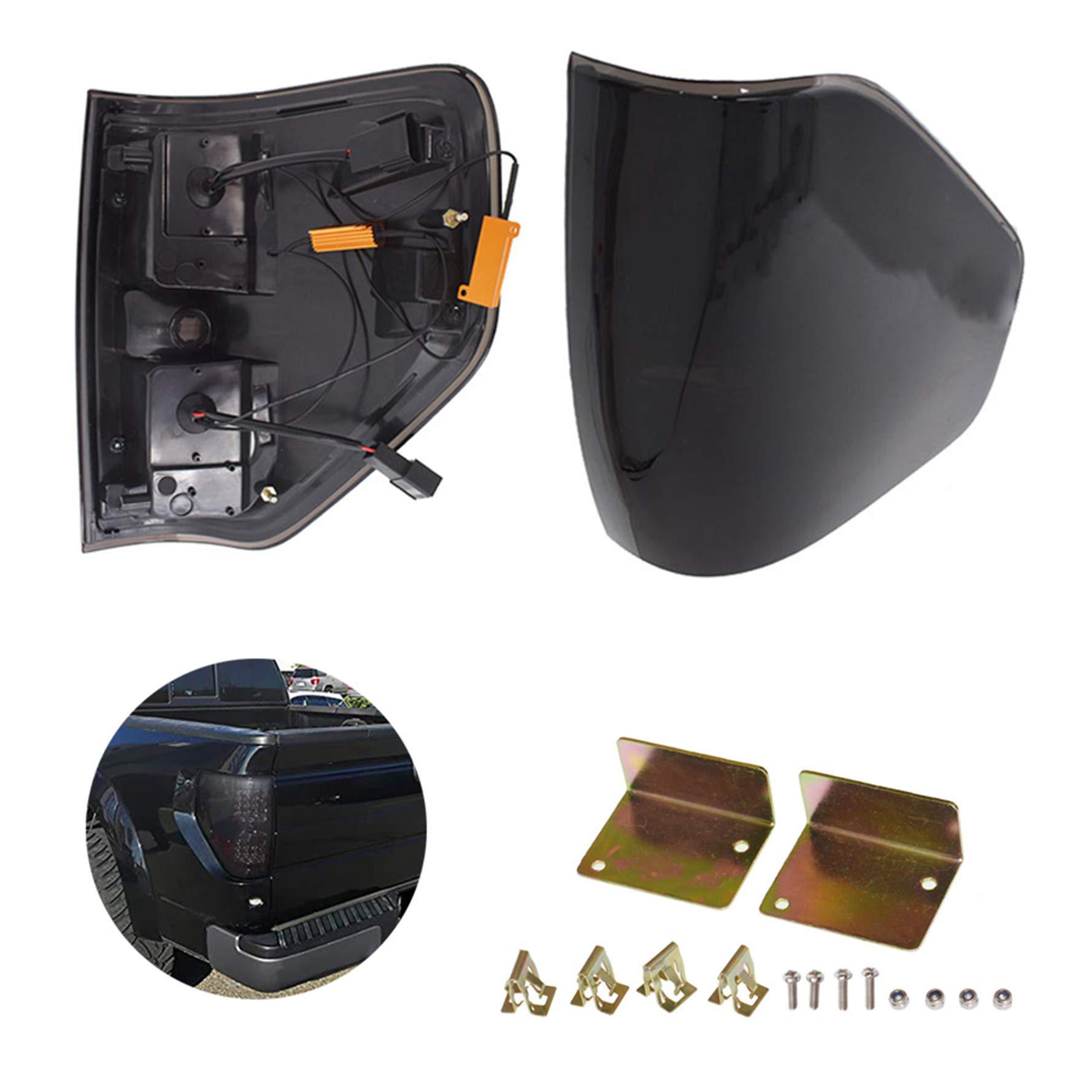 **Munirater Black Brake Tail Lights Replacement for 2009-2014 Ford F150 Pickup Truck - High Visibility & Durable Design for Night Driving & Off-Road Adventures**