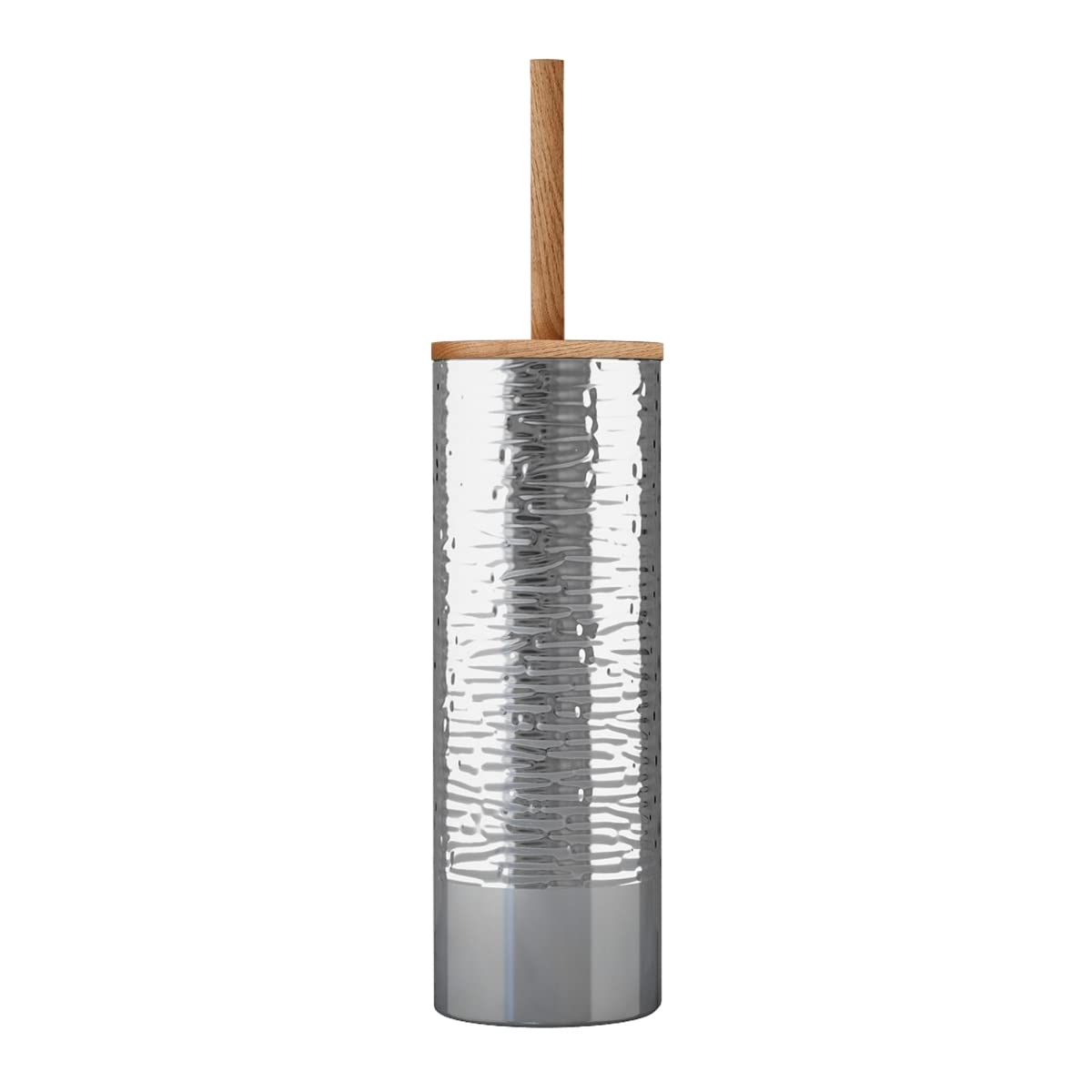 Stainless Steel Toilet Brush Holder with Round Base - Durable Bathroom Cleaning Tool for Toilet Bowl Scrubber and Plunger Storage - Perfect for Modern Home, Apartment & RV Bathrooms