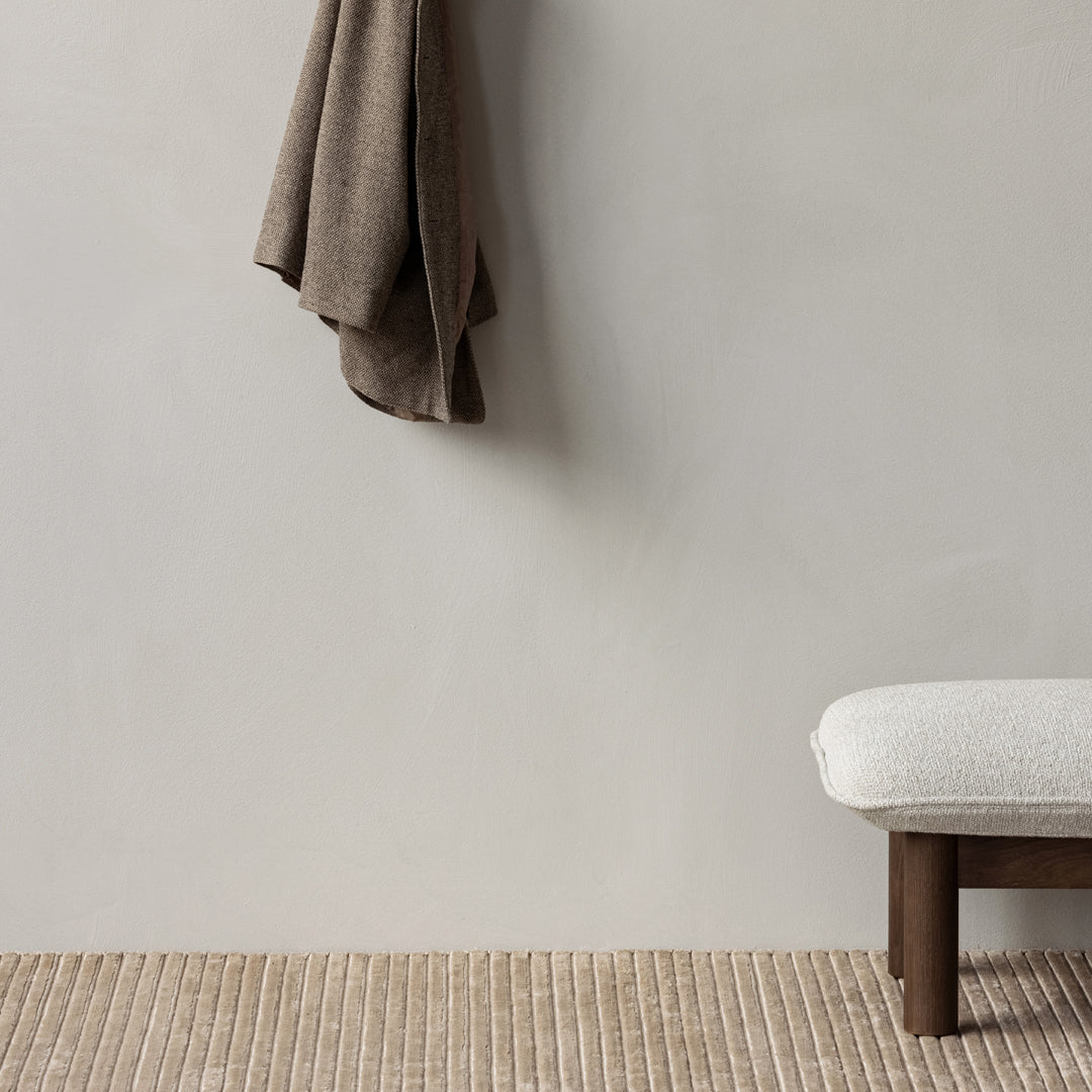 Brasilia Ottoman - Modern Round Storage Ottoman with Tufted Upholstery, Perfect for Living Room, Bedroom & Home Decor