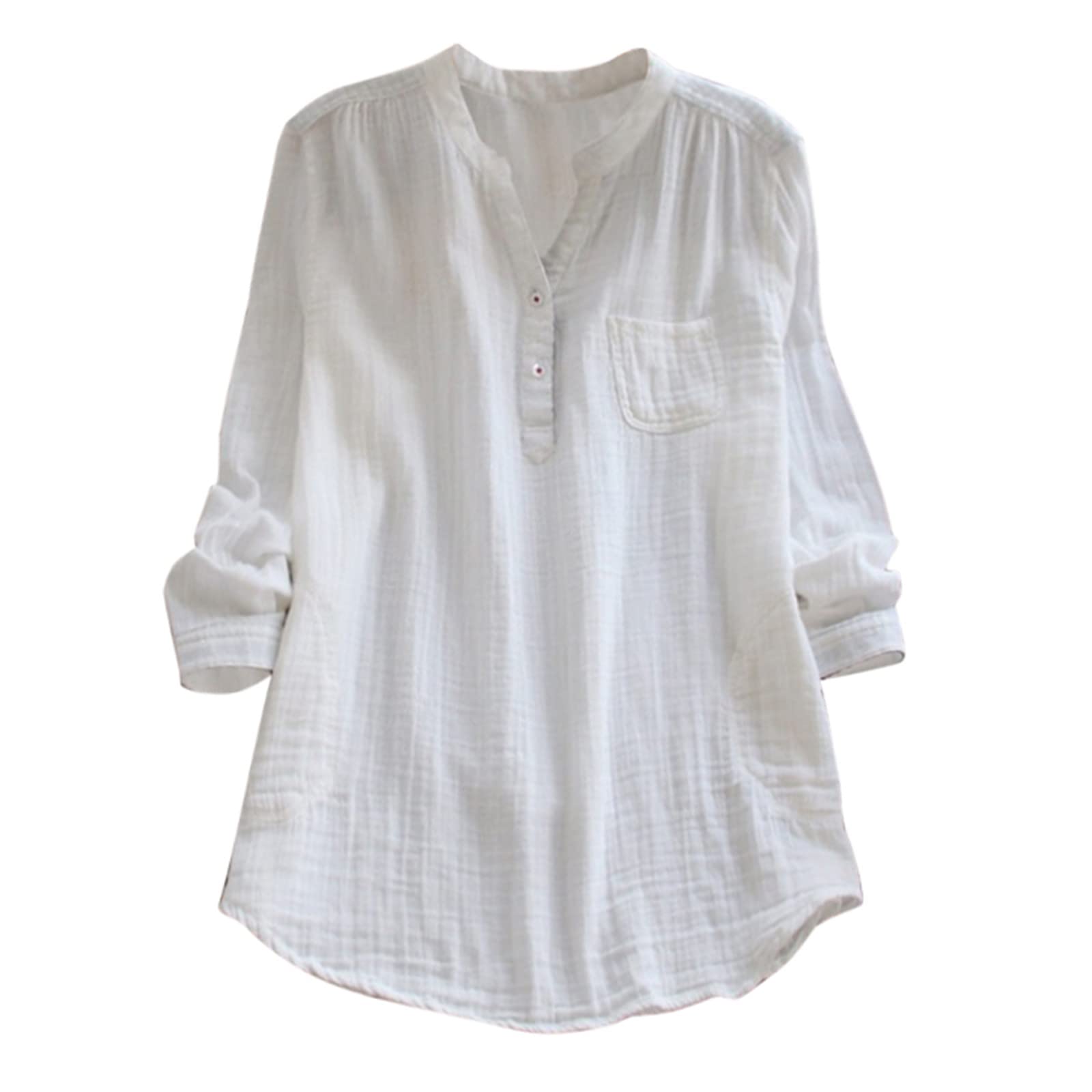 Stylish Women's Green Blouse & White Casual Shirt with Ribbed Cuffs | Red Linen Shirt & Navy Dressy Top for Work, Date Night & Everyday Wear