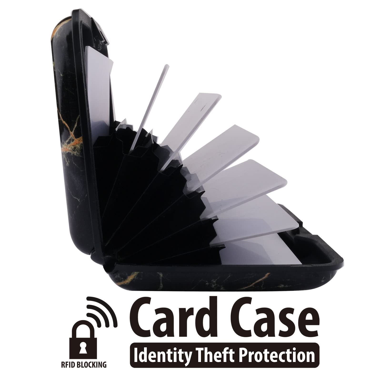 Slim RFID Metal Credit Card Holder - Compact & Secure Wallet for Business Cards, ID & Credit Cards | Perfect for Men & Women | Everyday Carry, Travel & Office Use