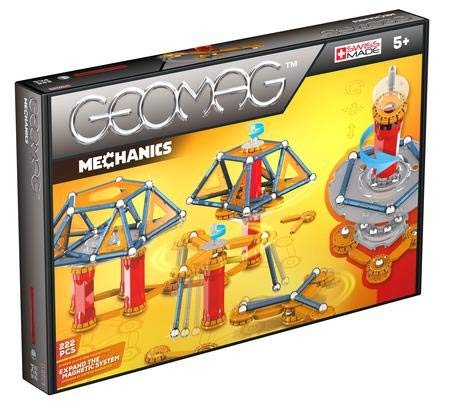 STEM Educational Toys GEOMAG Mechanics Building Set (222 Pieces) - Fun Learning for Kids, Classroom & Home STEM Activities
