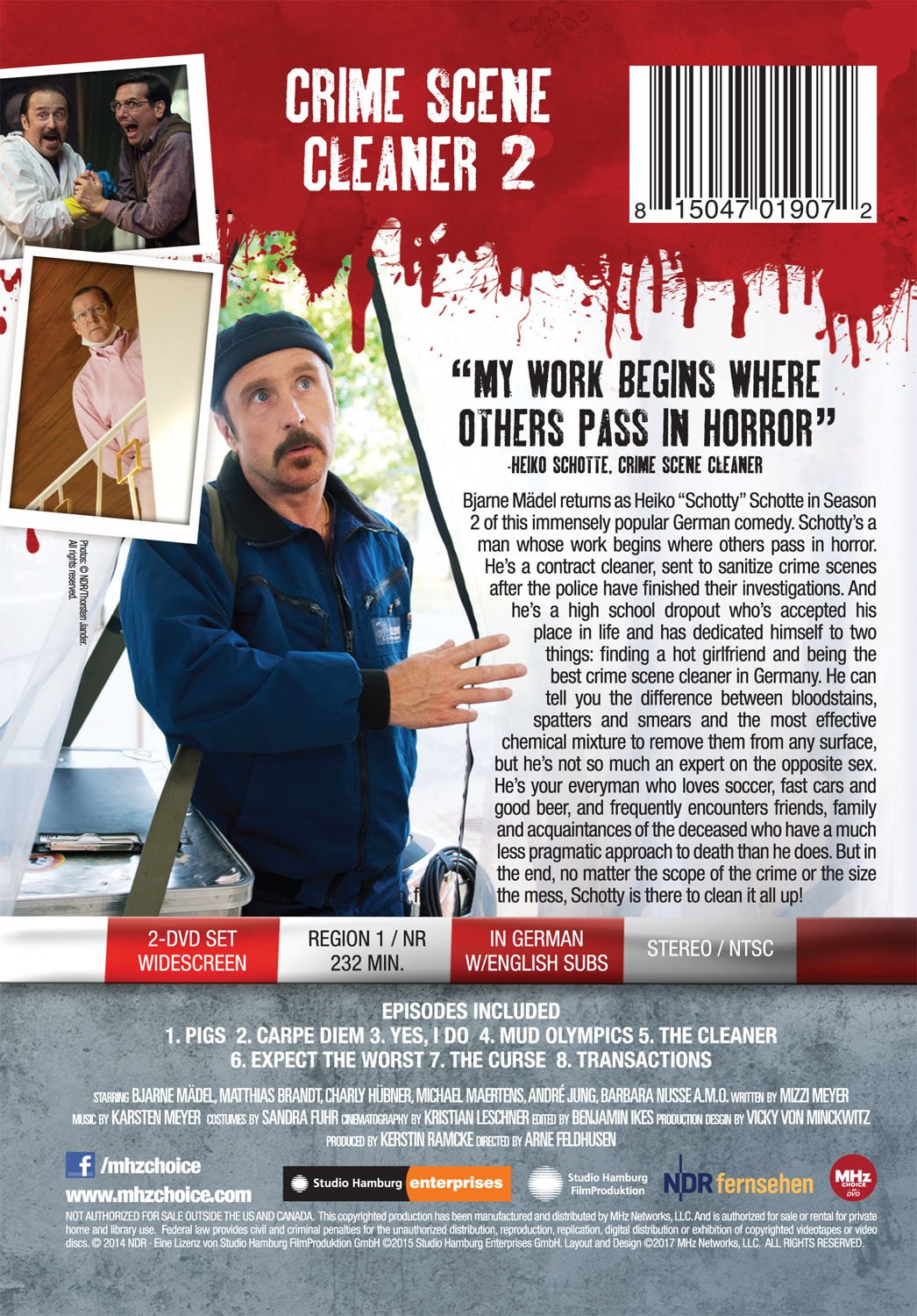 Crime Scene Cleaner: Season 2 DVD - Dark Comedy Series for Crime Drama Fans | Perfect for Home Entertainment & TV Show Collections
