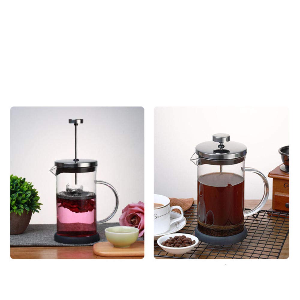 Premium Borosilicate Glass French Press Coffee Maker - 600ml Heat-Resistant Handcrafted Coffee & Tea Brewer for Home, Office, Camping - Ideal for Espresso, Cold Brew & Loose Leaf Tea