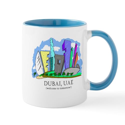 White/Blue Inside - Dubai, UAE Mug