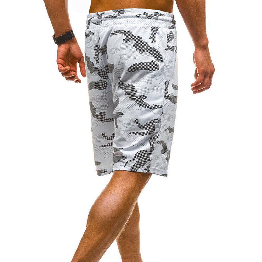 Men's Camouflage Cargo Shorts - Breathable Summer Running Shorts for Casual Wear & Outdoor Activities | Gym, Hiking, Travel