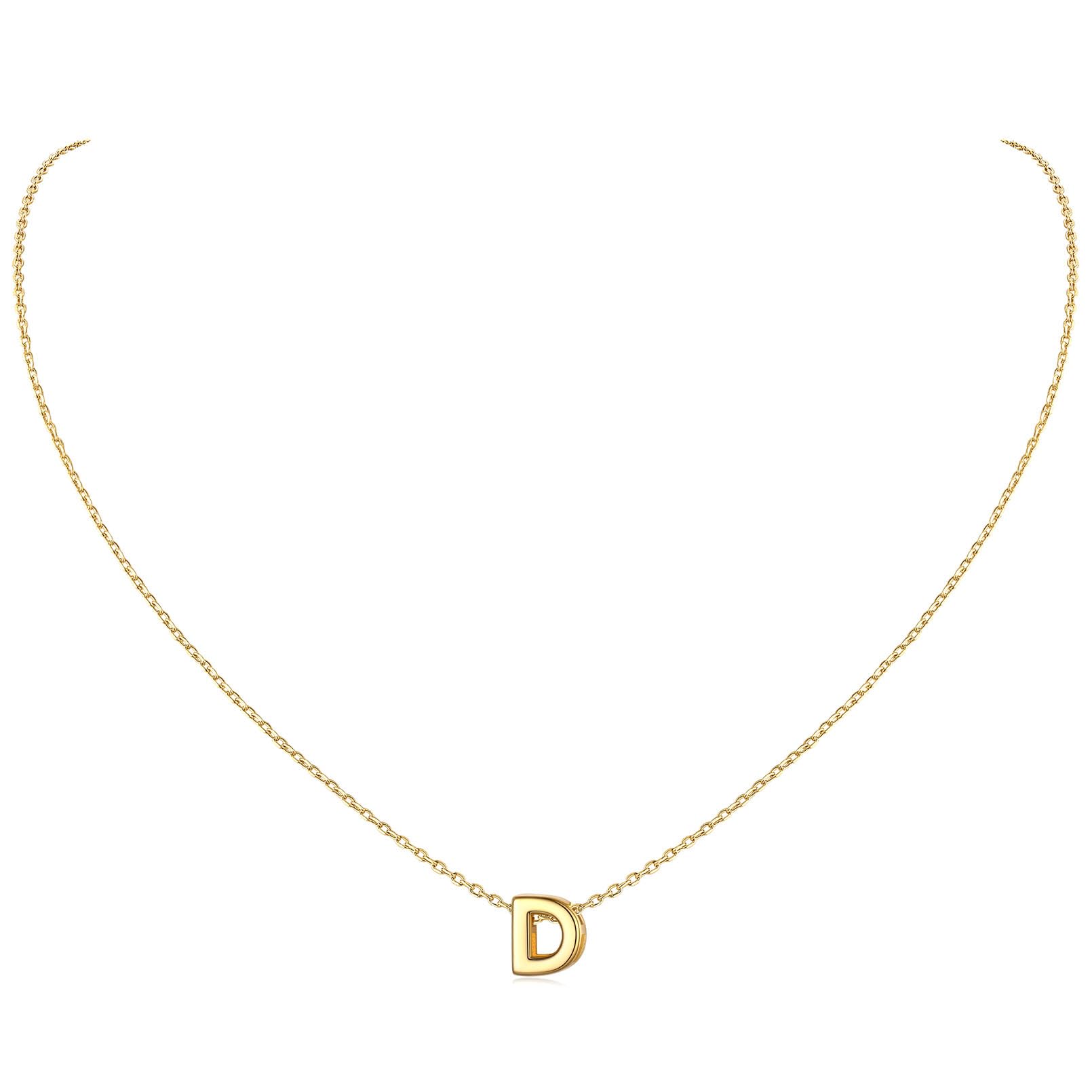 ChicSilver 925 Sterling Silver Initial Necklace for Women - Personalized Dainty Letter Pendant Jewelry Gift with Gift Box | Birthday, Anniversary, Valentine's Day Present