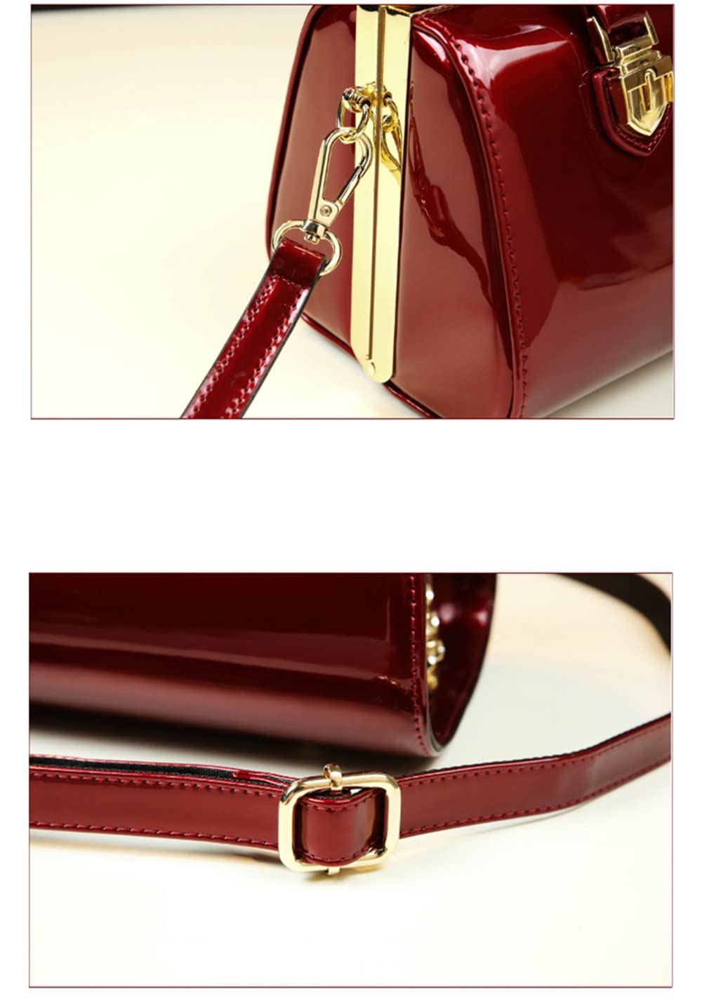 Genuine Leather Women's Top Handle Satchel Crossbody Handbag - Small Evening Purse & Shoulder Bag for Work, Party, Travel & Daily Use