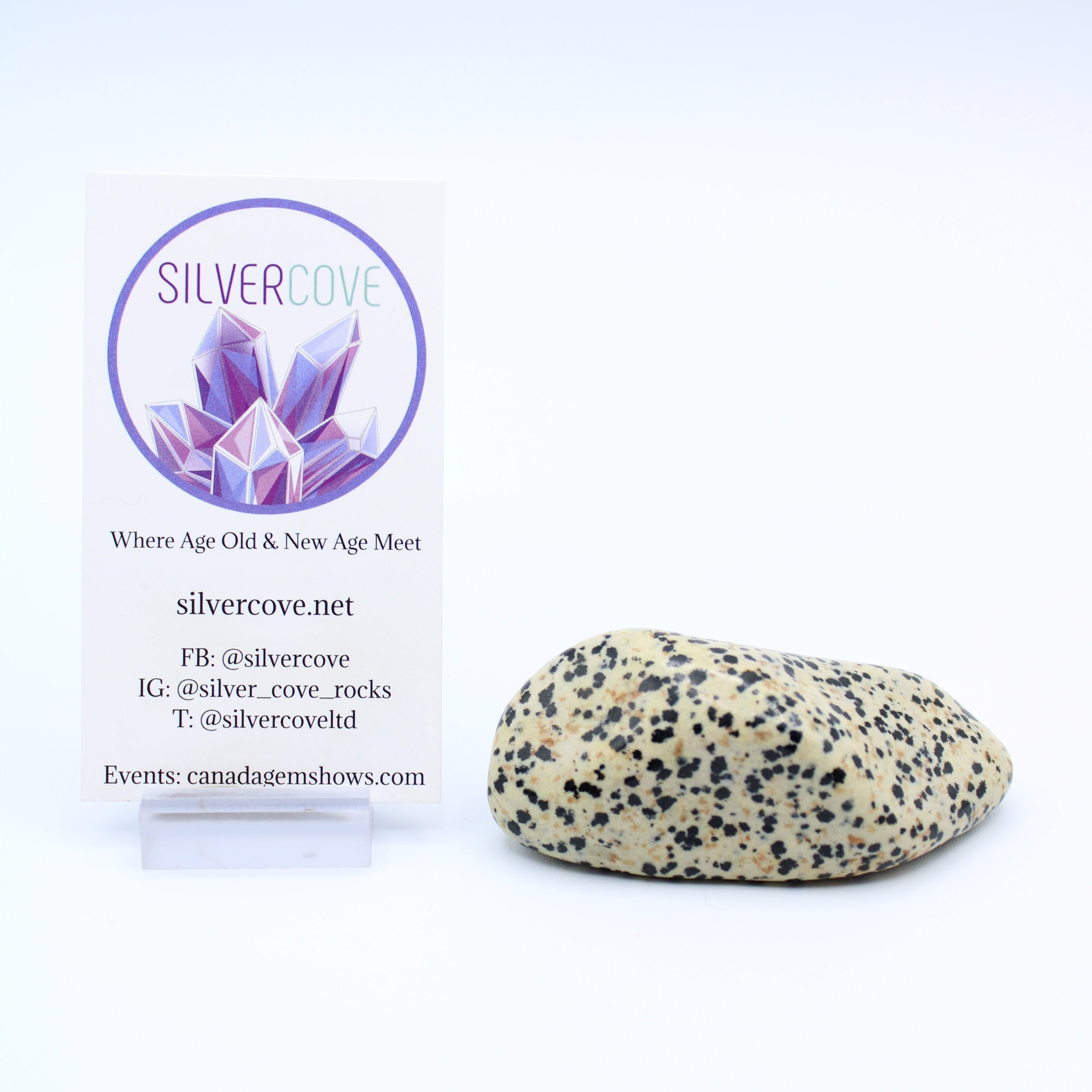 Natural Dalmatian Jasper Free Form Stone - Healing Crystal for Meditation, Home Decor & Spiritual Gifts | Perfect for Yoga, Reiki & Energy Work