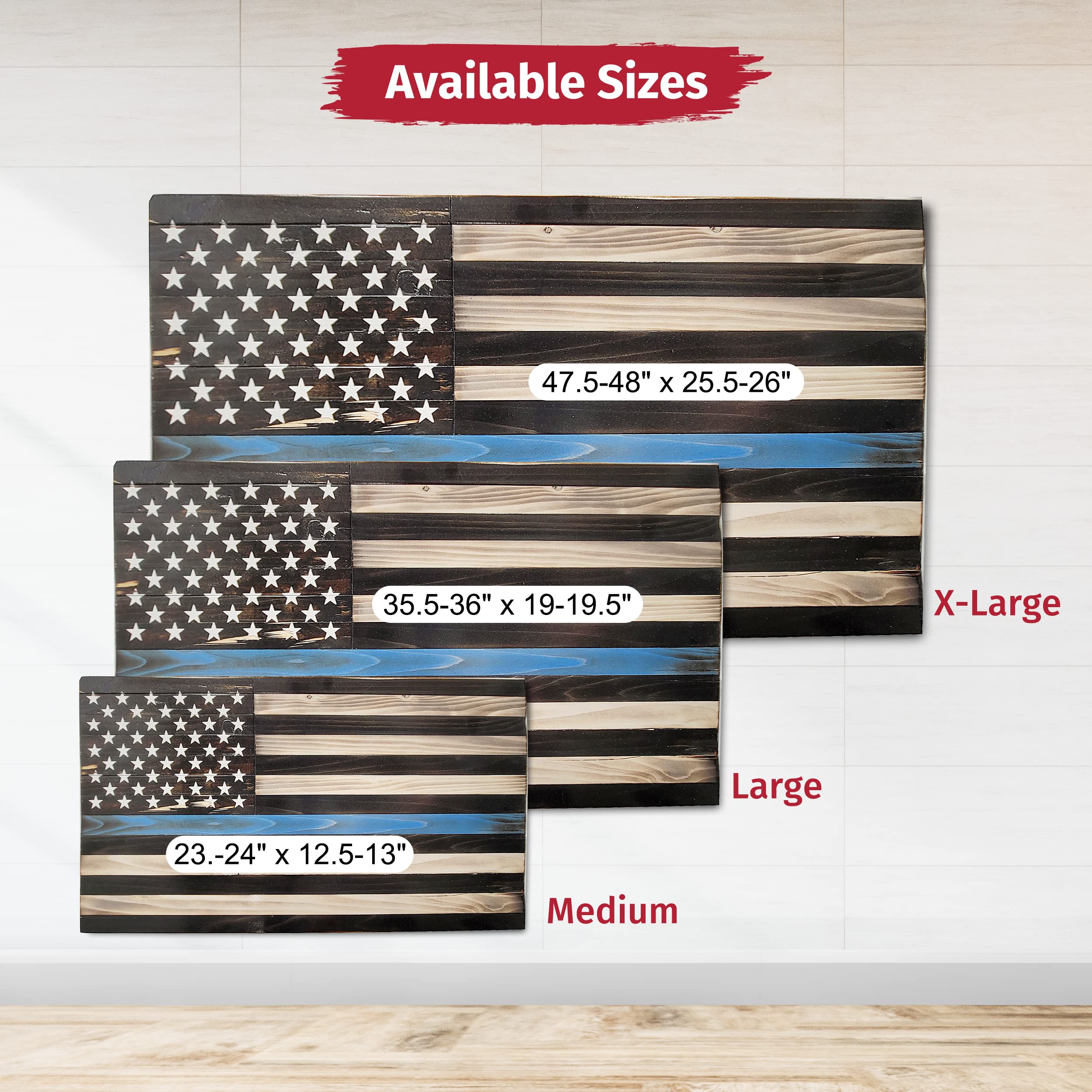 50 Stars Laser Etched Lord's Prayer Indoor American Flag - Handmade Wooden Wall Art for Home Decor, Independence Day & Room Decor - Black & White USA-Made by Pioneer Pacific Flags (Medium 2Ft) - Perfect for Living Room, Bedroom, Office & Church Display