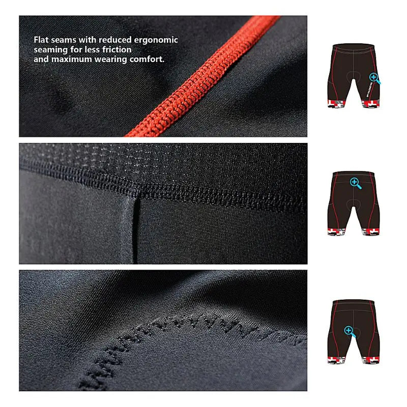 Men's Triathlon Cycling Shorts - Quick Dry, Comfortable & Breathable for Swim, Bike, Run - Perfect for Triathlons, Training & Outdoor Sports